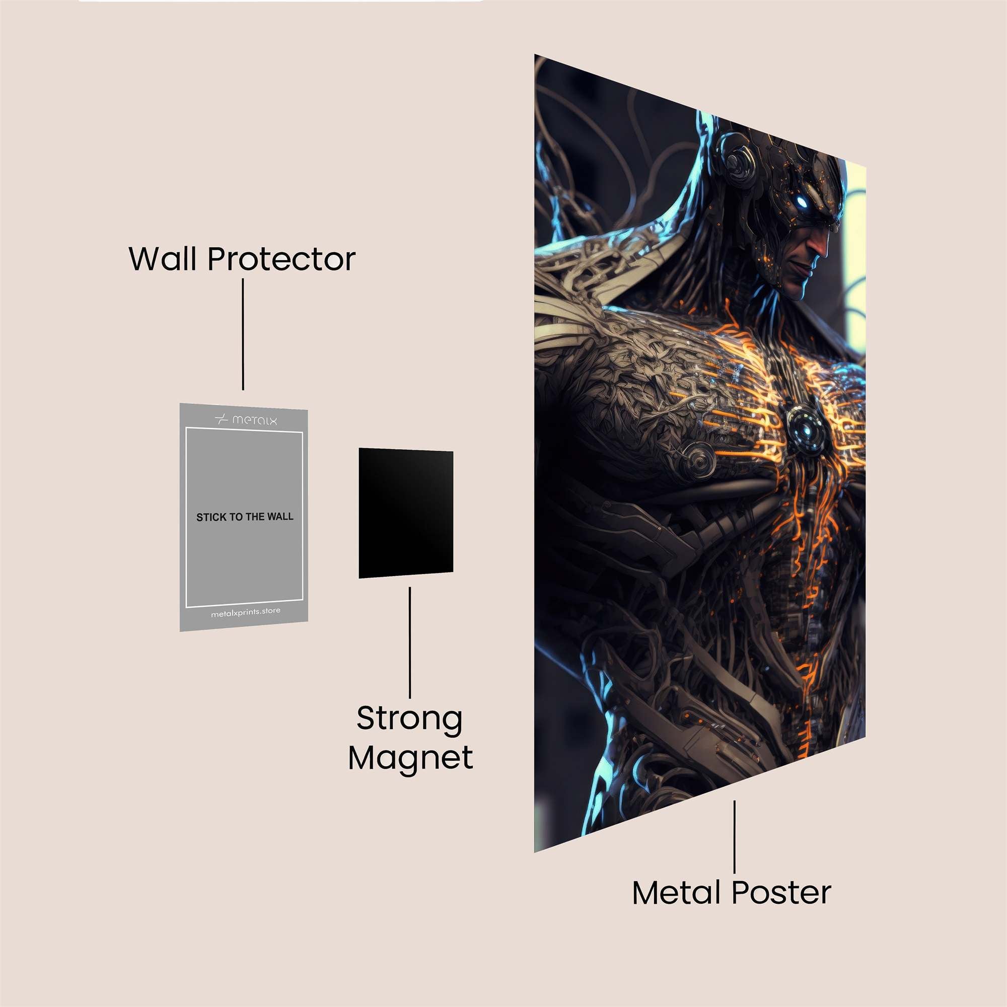 Cyber Surge Safe Wall Magnetic / M