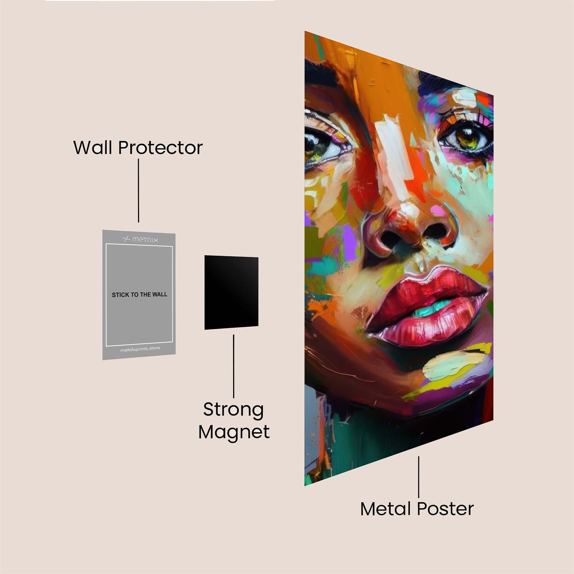 Vibrant Muse Safe Wall Magnetic / M
