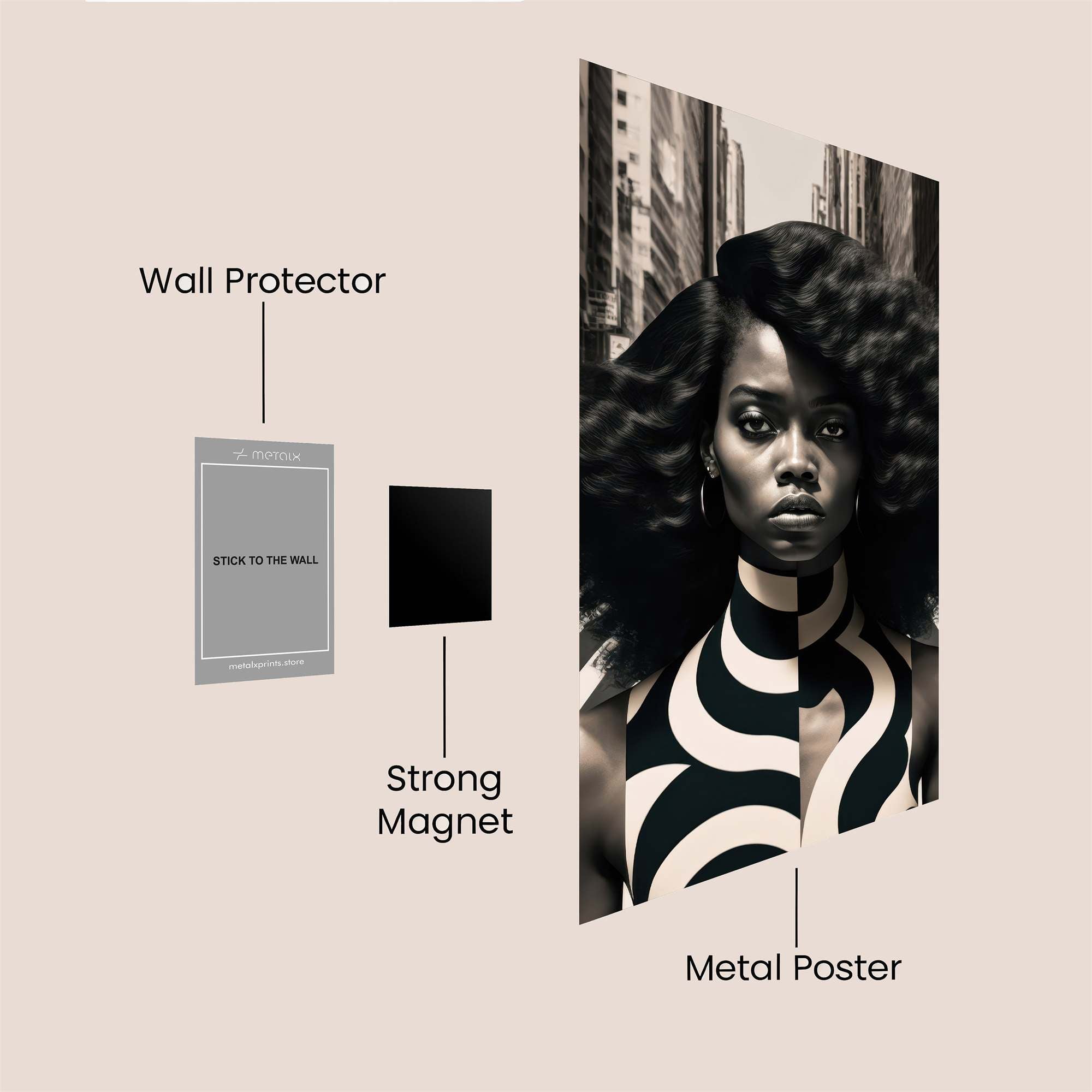 Urban Elegance Safe Wall Magnetic / M