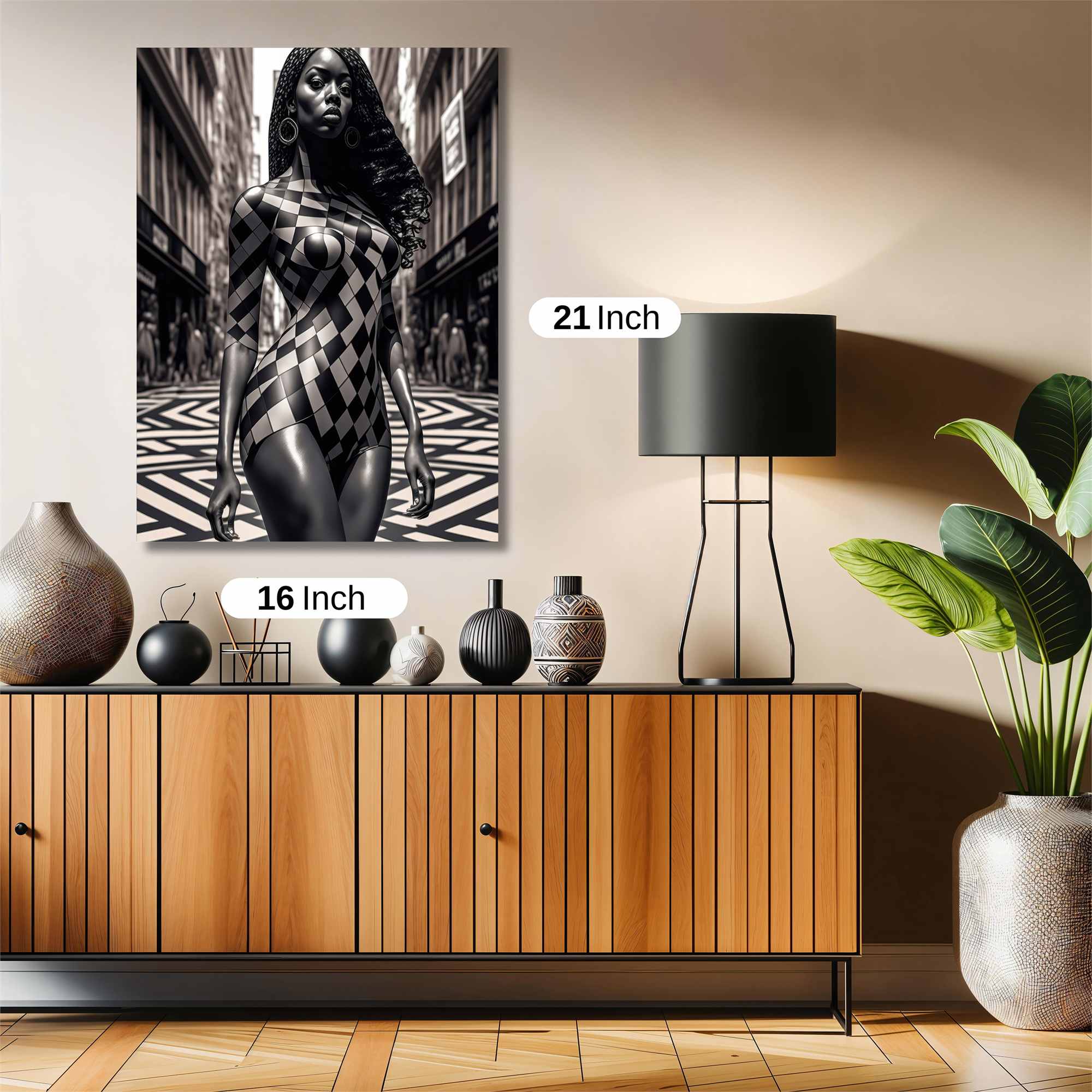 Checkerboard Confidence Safe Wall Magnetic / M