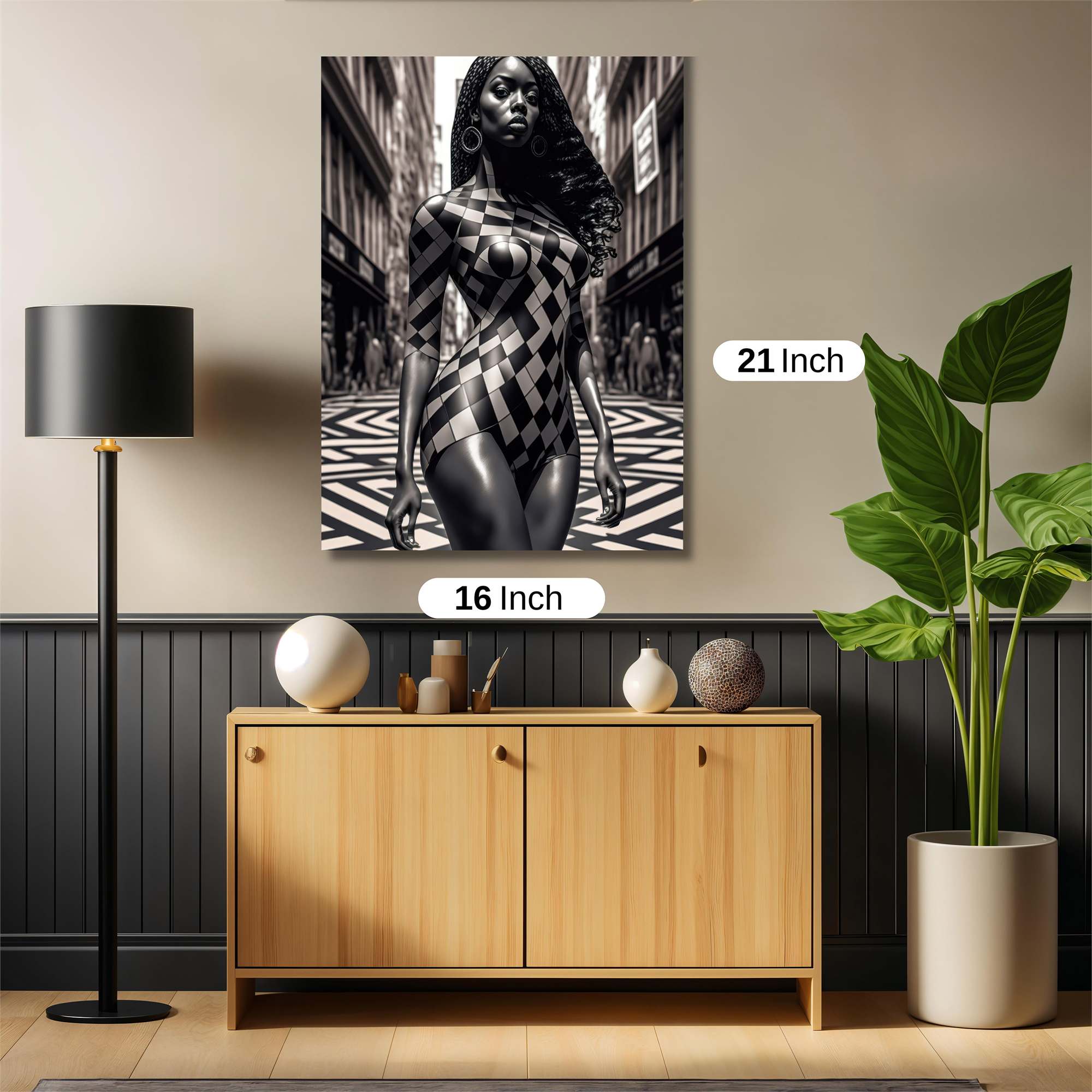 Checkerboard Confidence Safe Wall Magnetic / M