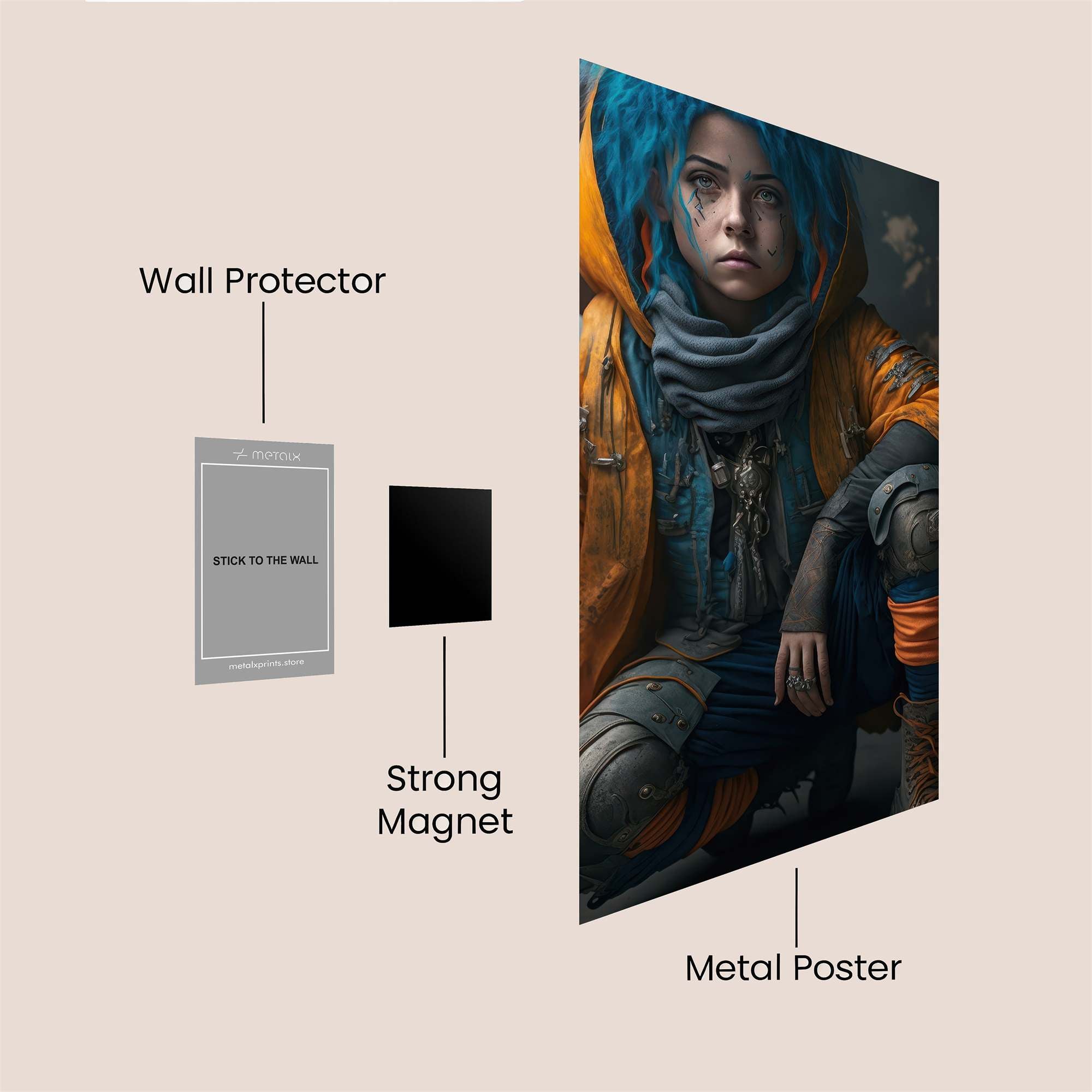 Neon Rebel Safe Wall Magnetic / M