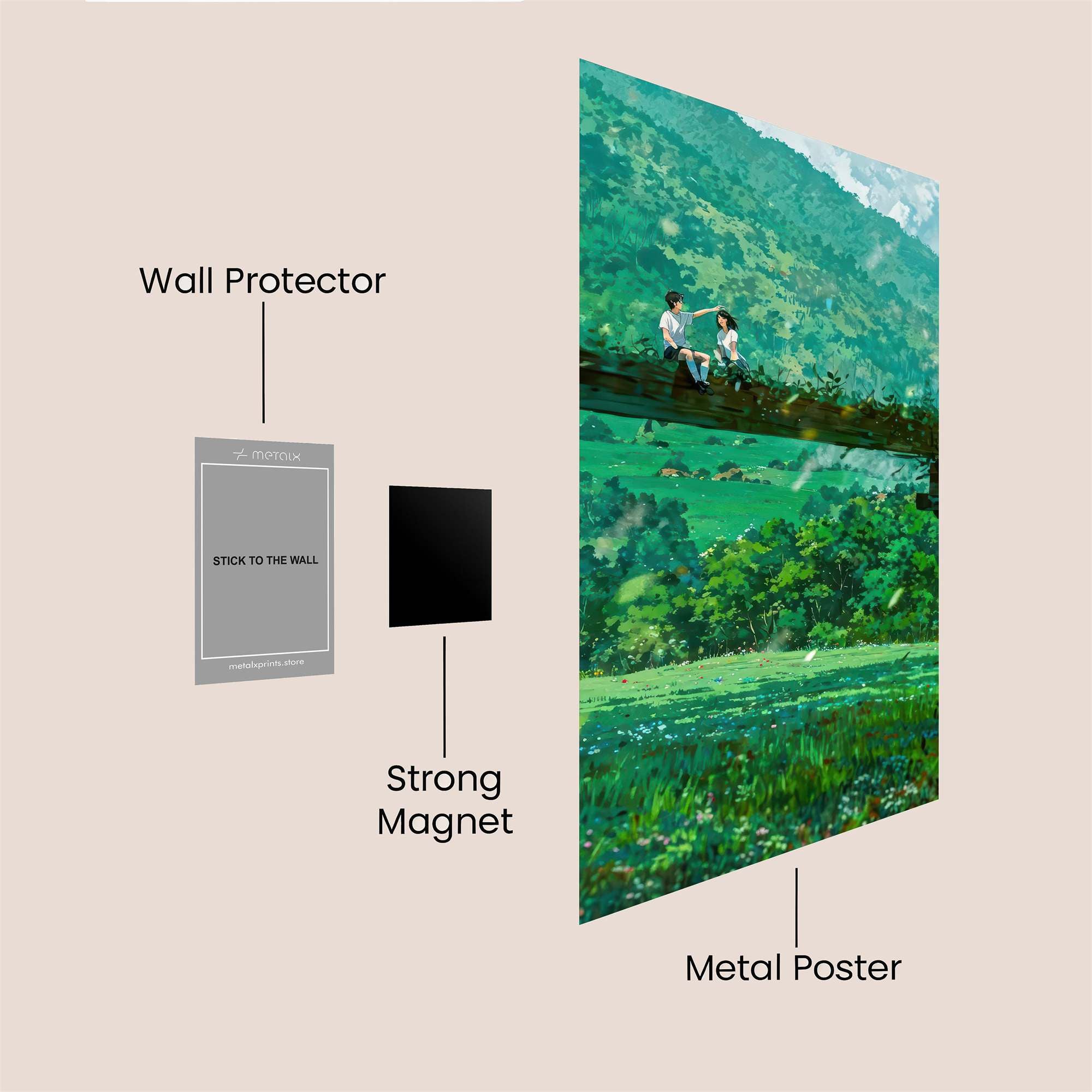 Mountain Serenity Safe Wall Magnetic / M