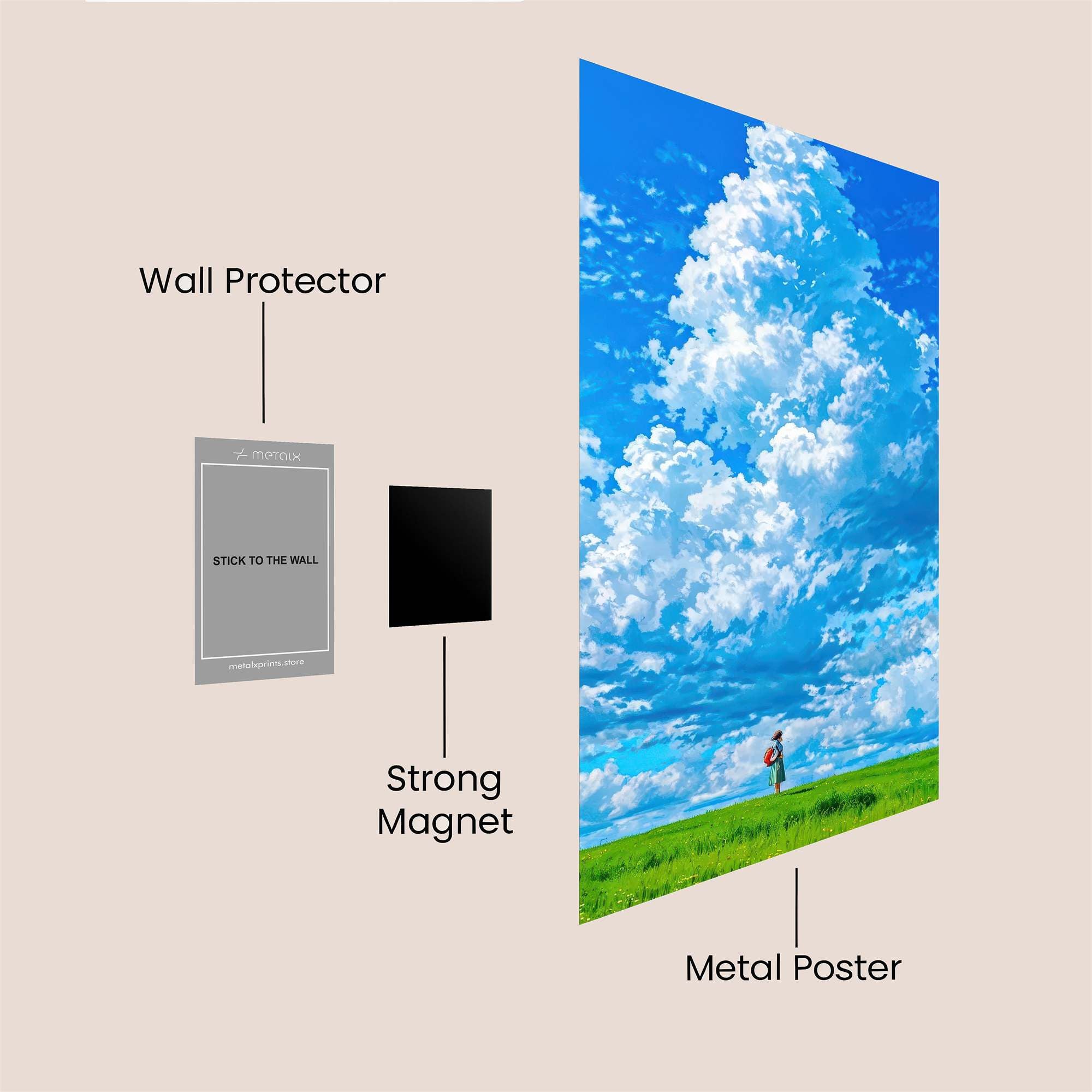 Cloud Whisper Safe Wall Magnetic / M