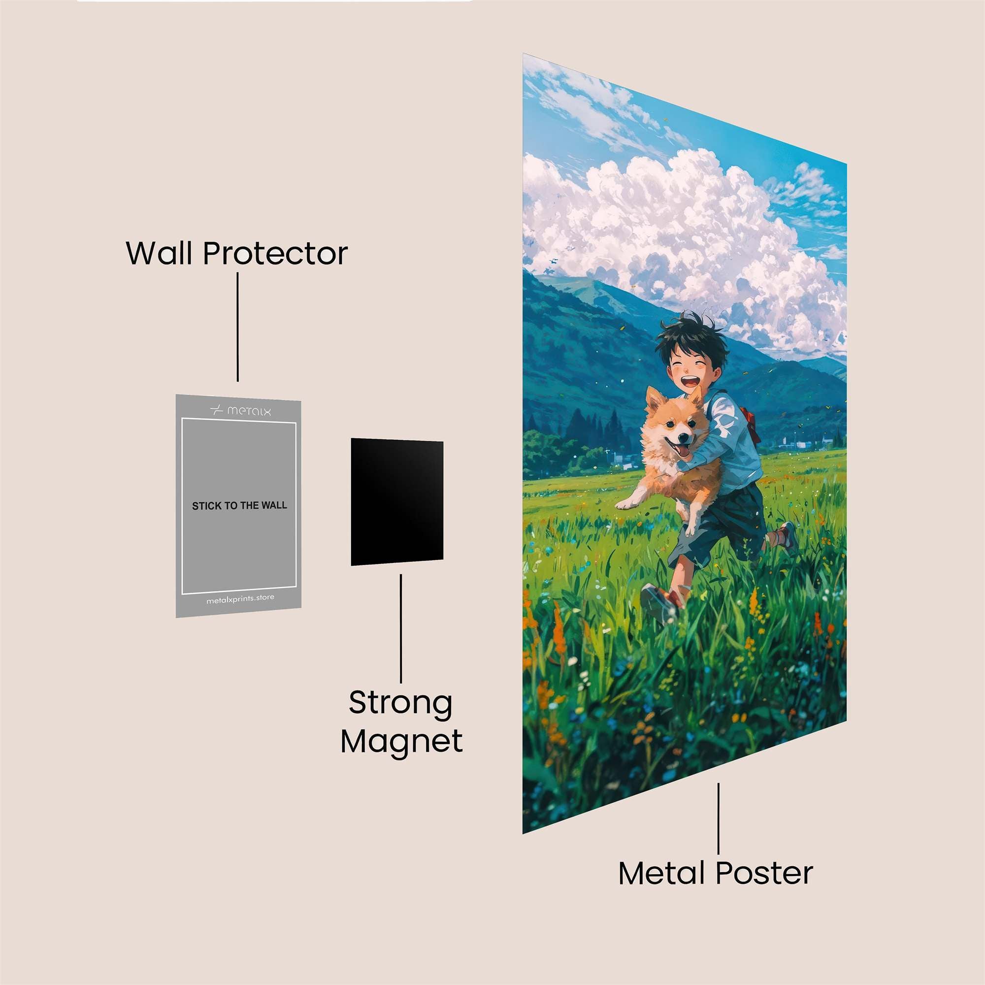 Puppy Bliss Safe Wall Magnetic / M