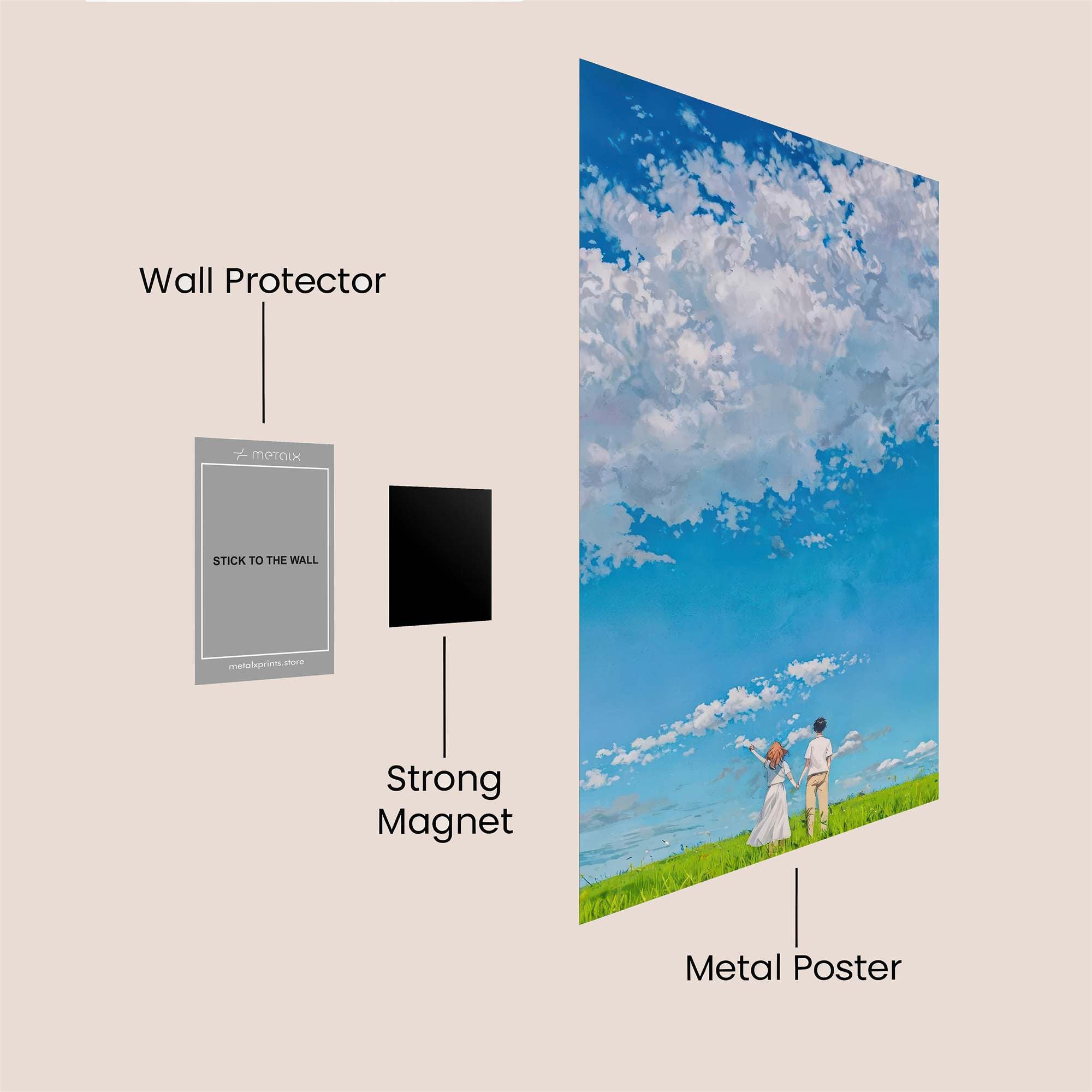 Skyward Bliss Safe Wall Magnetic / M