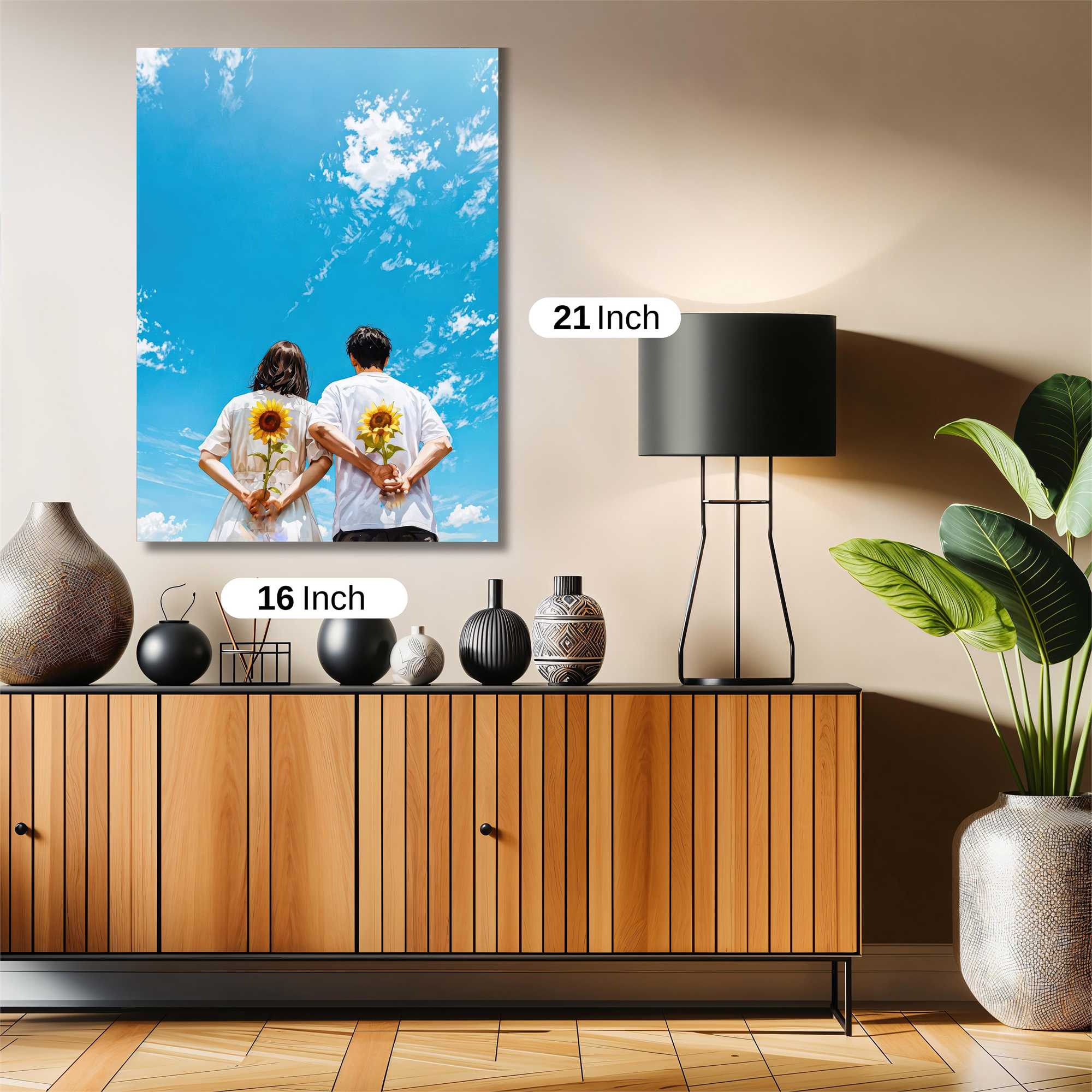 Sunflower Serenity Safe Wall Magnetic / M