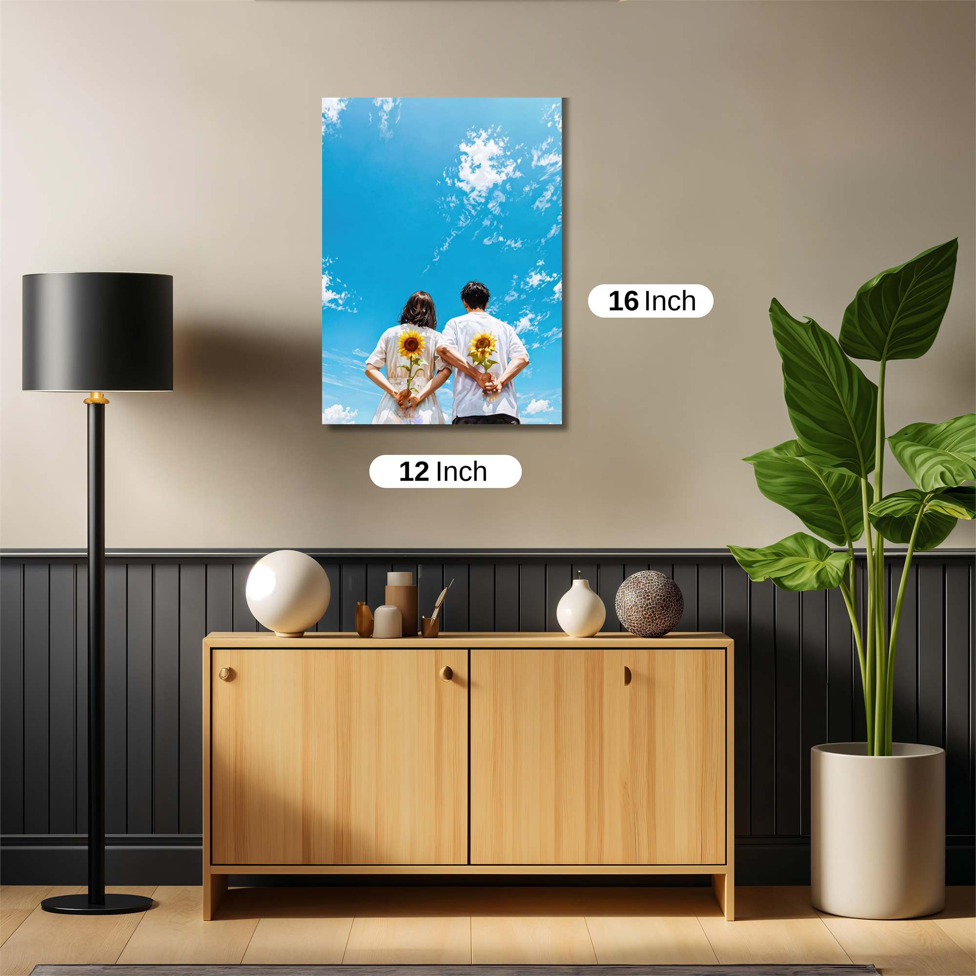 Sunflower Serenity Safe Wall Magnetic / M