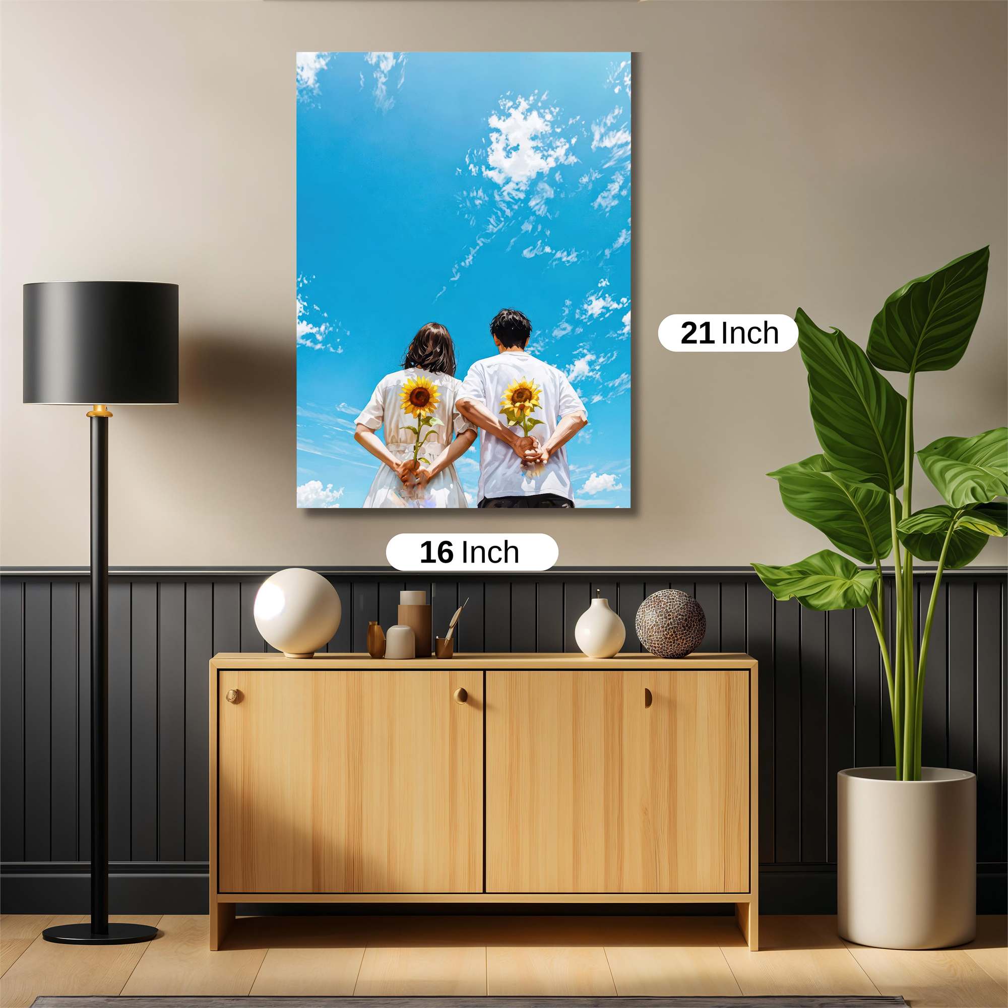 Sunflower Serenity Safe Wall Magnetic / M