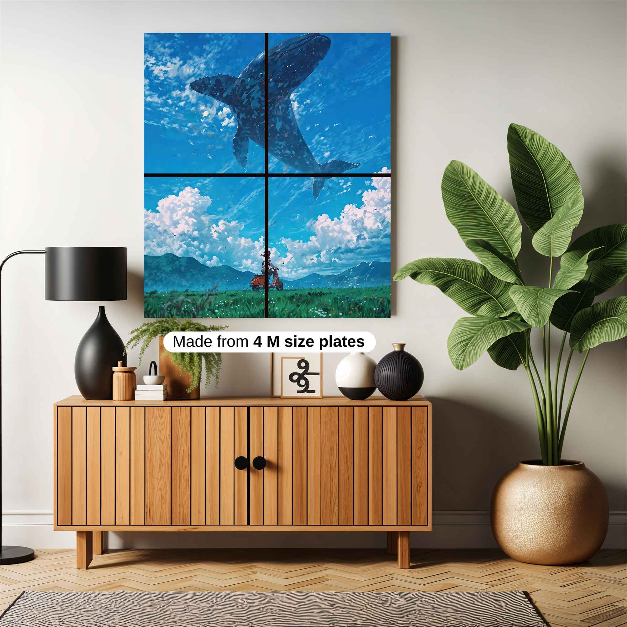 Whale Dream Safe Wall Magnetic / M