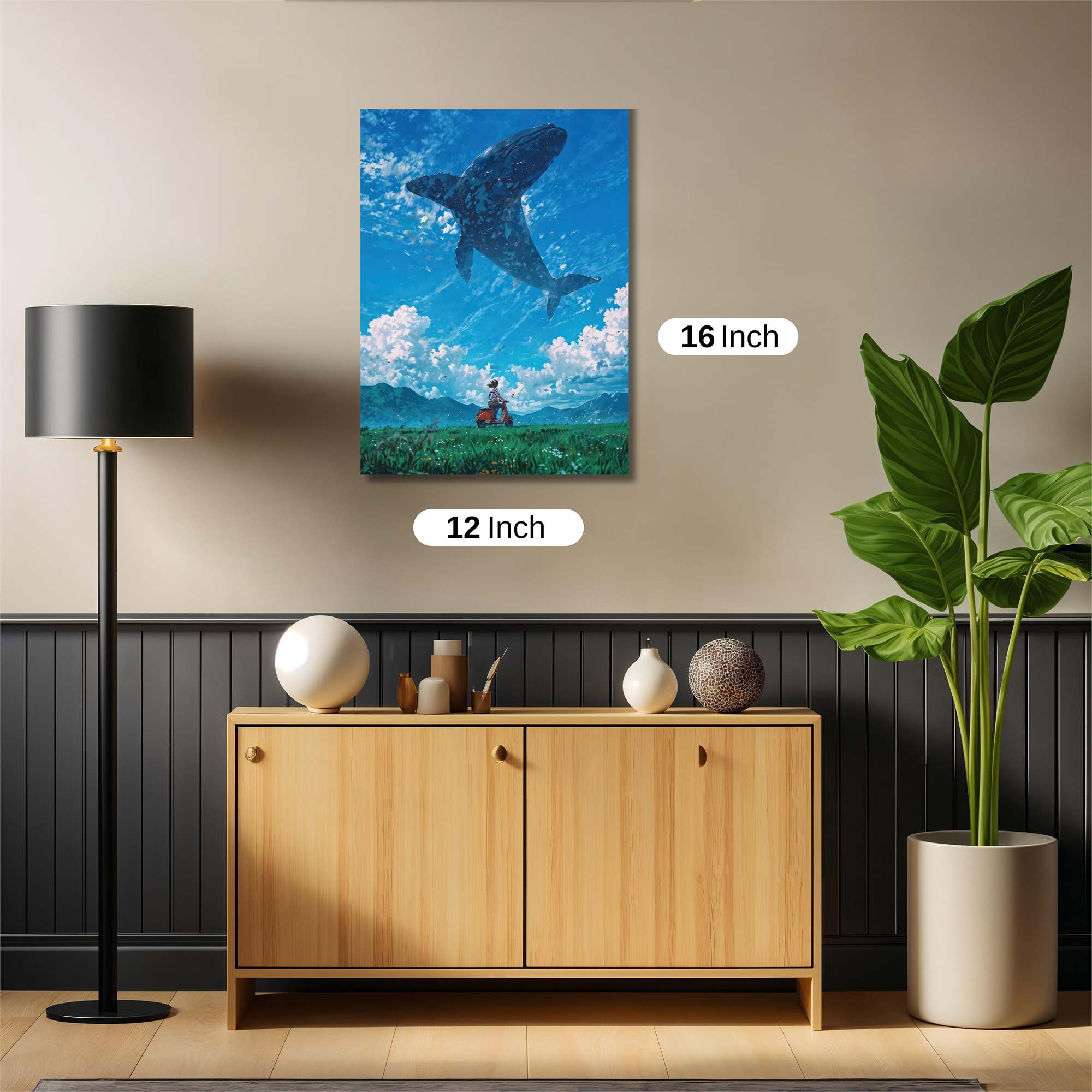 Whale Dream Safe Wall Magnetic / M