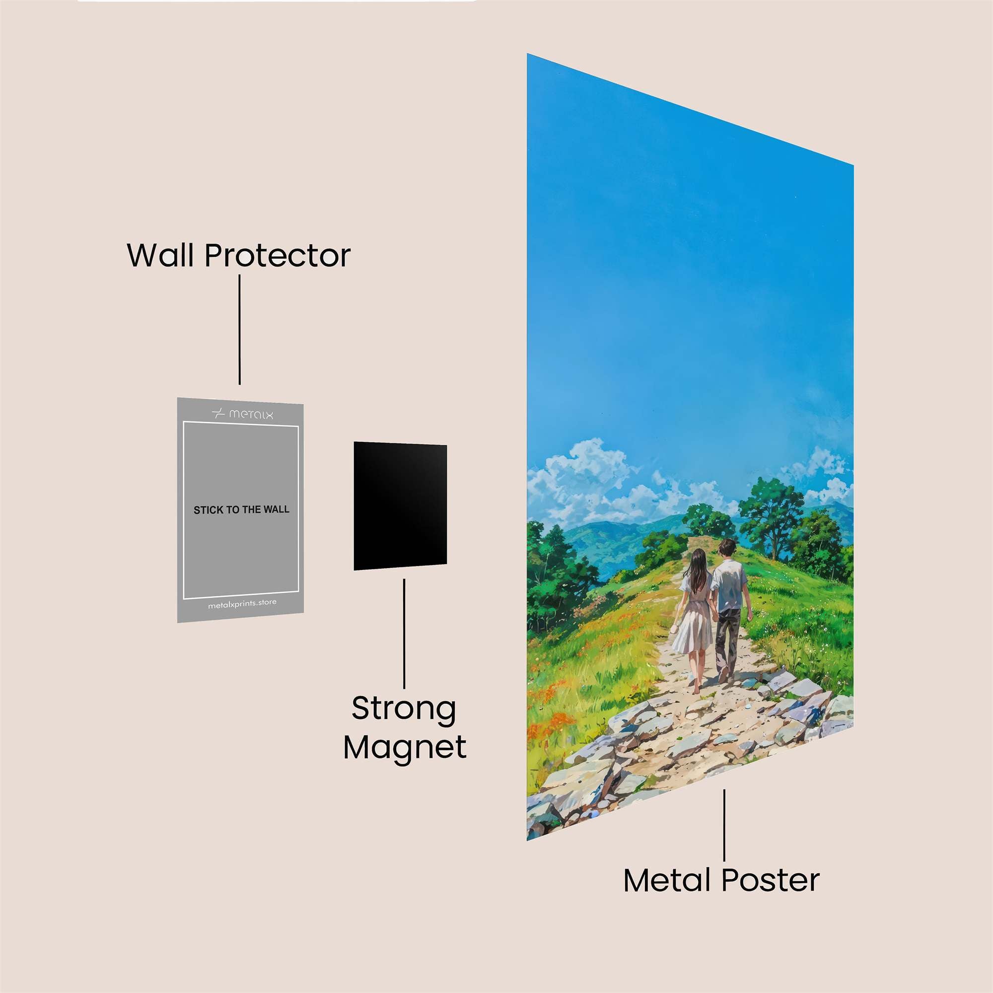 Journey Serene Safe Wall Magnetic / M