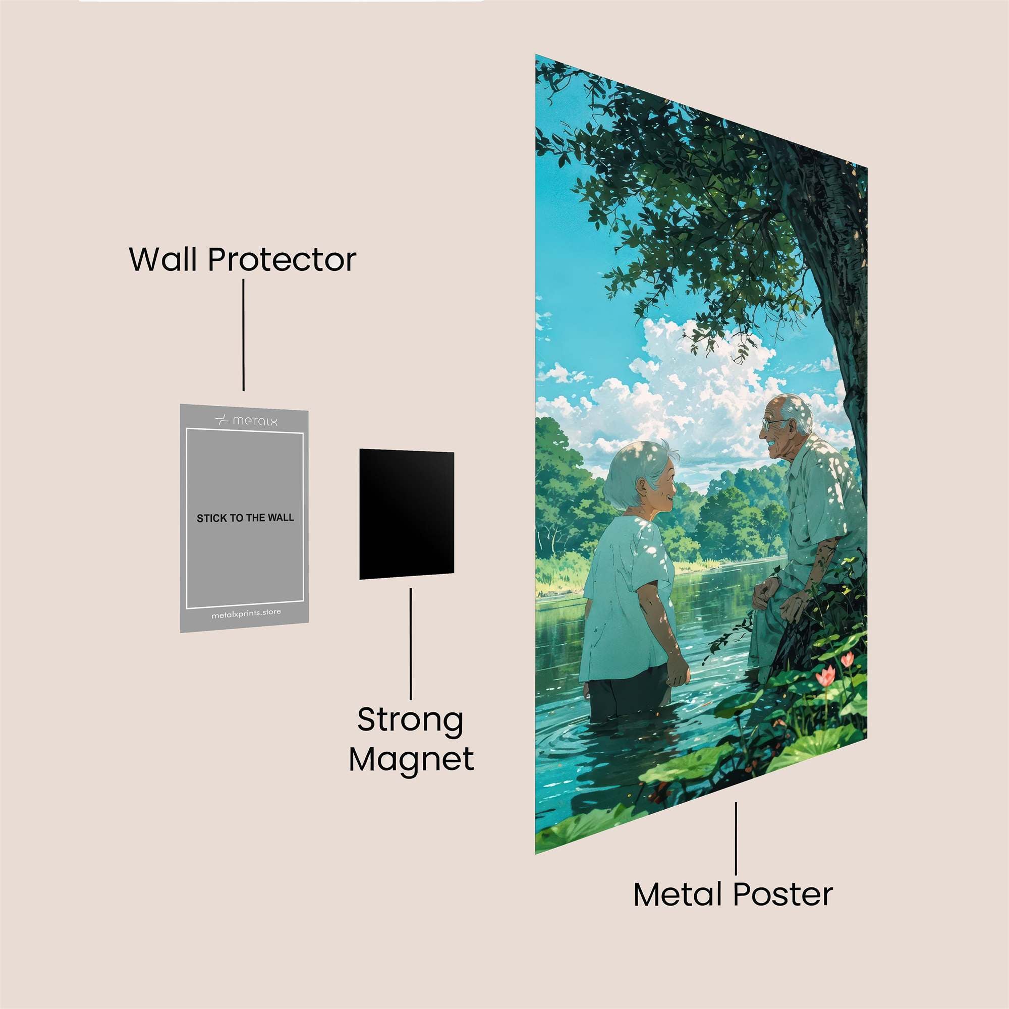 Love Whispered Safe Wall Magnetic / M