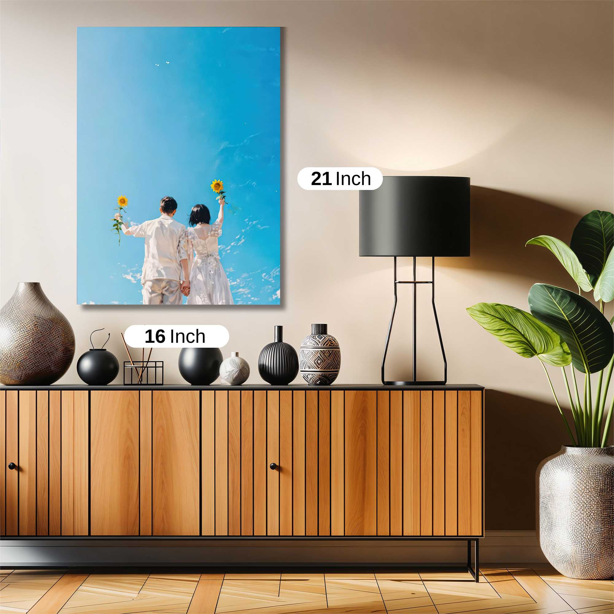 Sunflower Serenity Safe Wall Magnetic / M