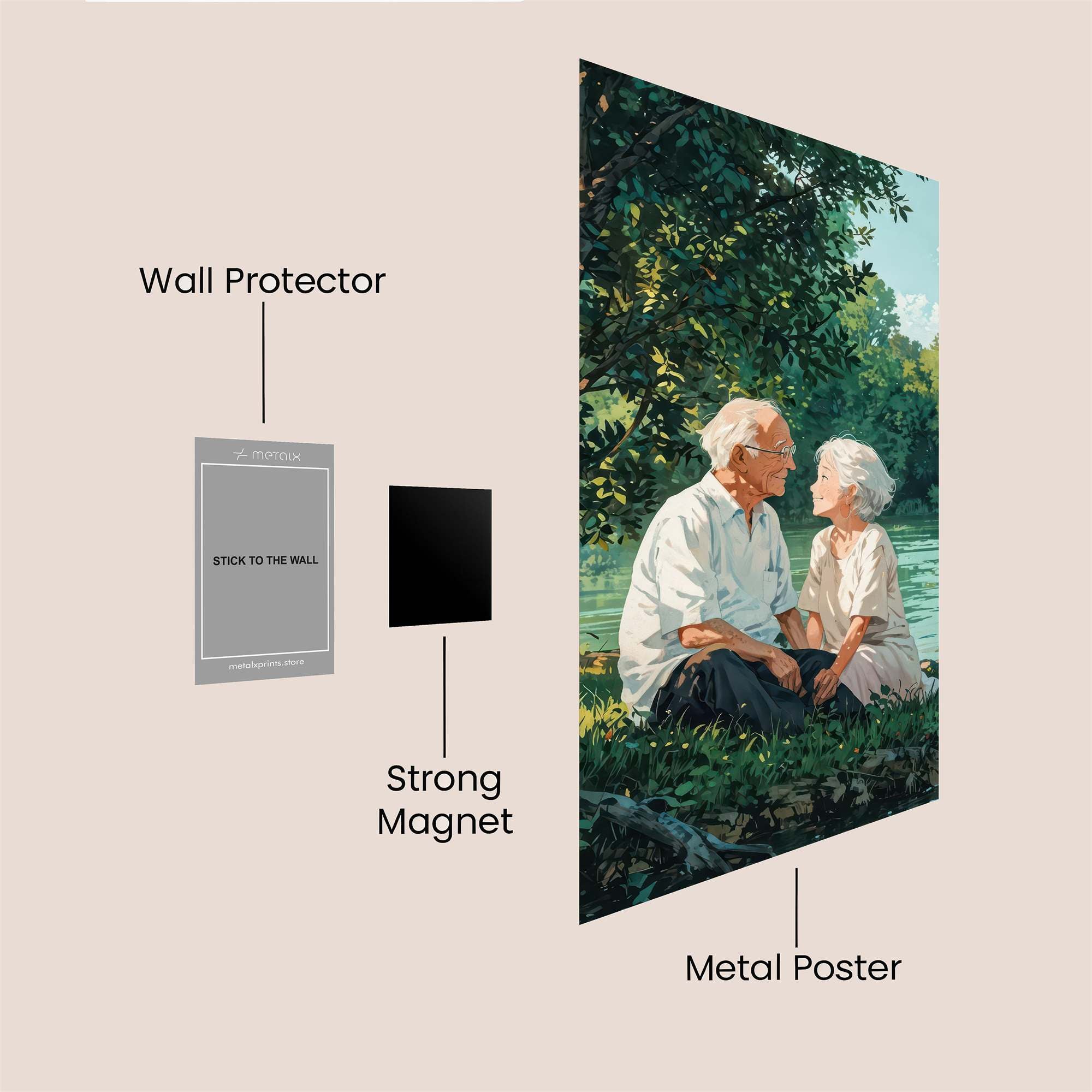 Love Eternal Safe Wall Magnetic / M