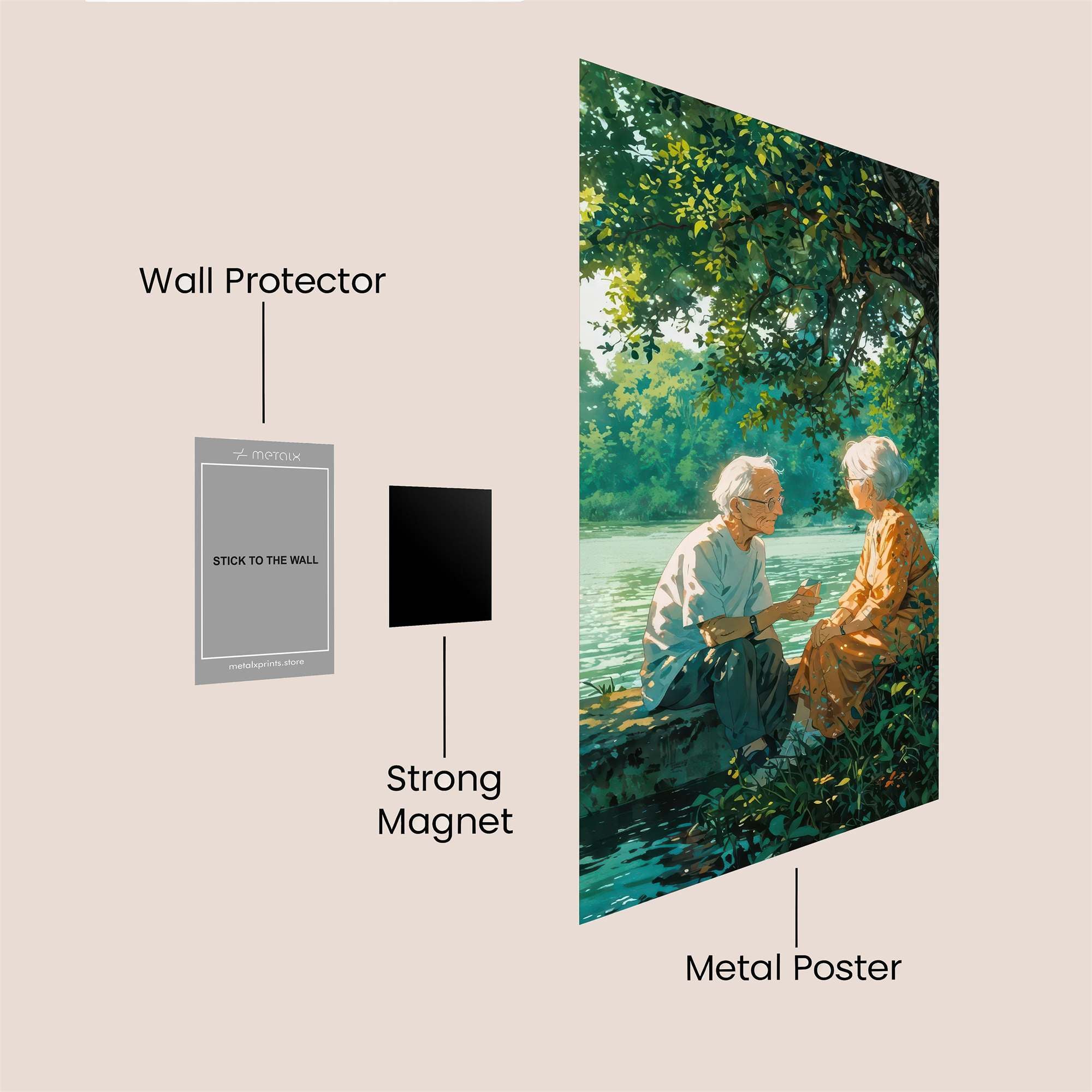 Love Whispered Safe Wall Magnetic / M