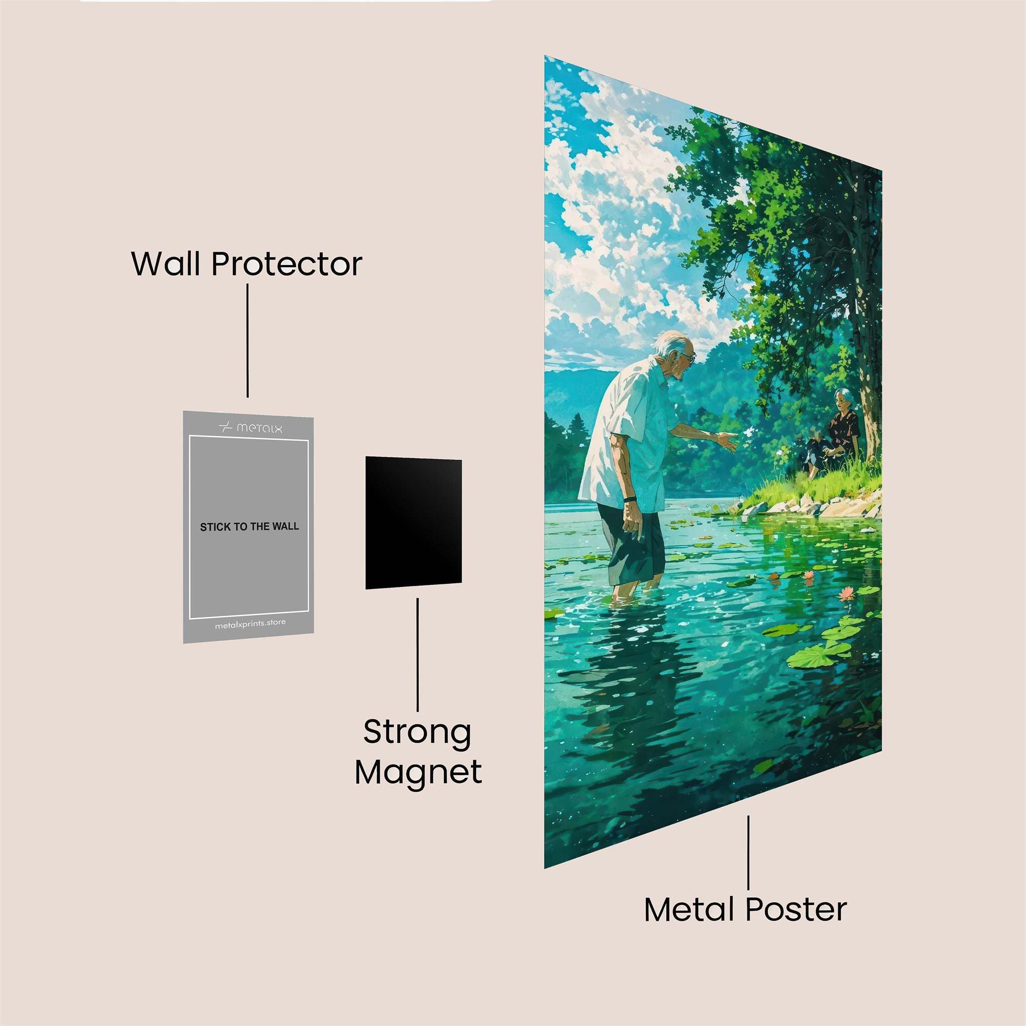 Pond Serenity Safe Wall Magnetic / M