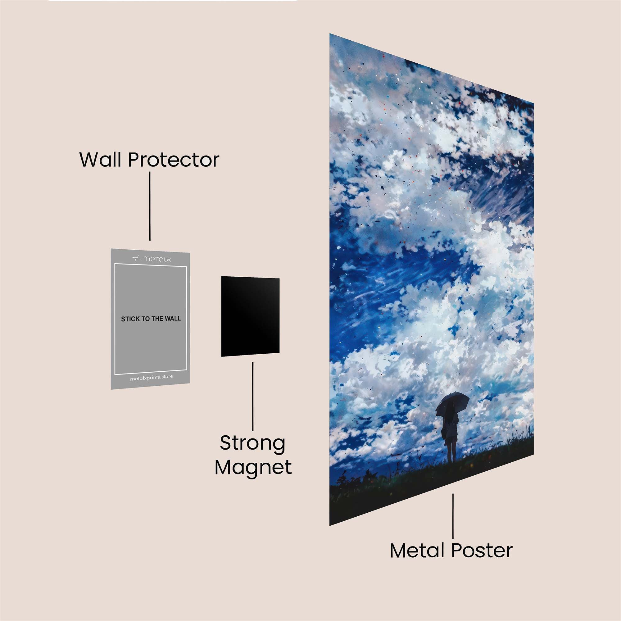 Skyward Solitude Safe Wall Magnetic / M