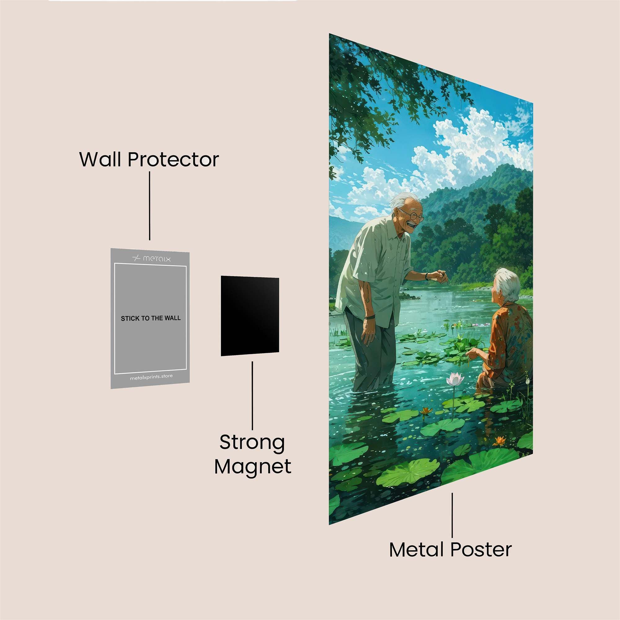 Love Serene Safe Wall Magnetic / M