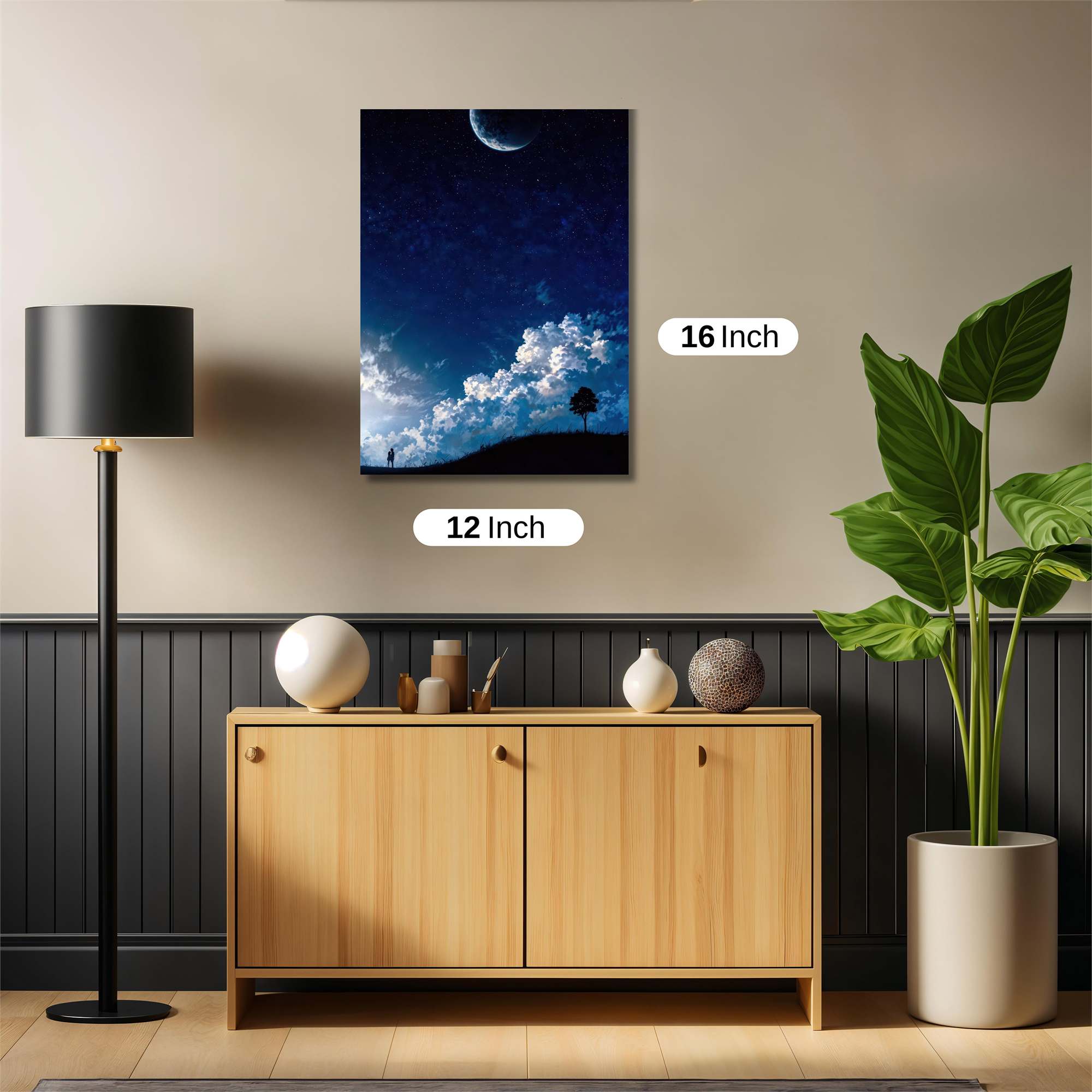 Moonlit Serenity Safe Wall Magnetic / M