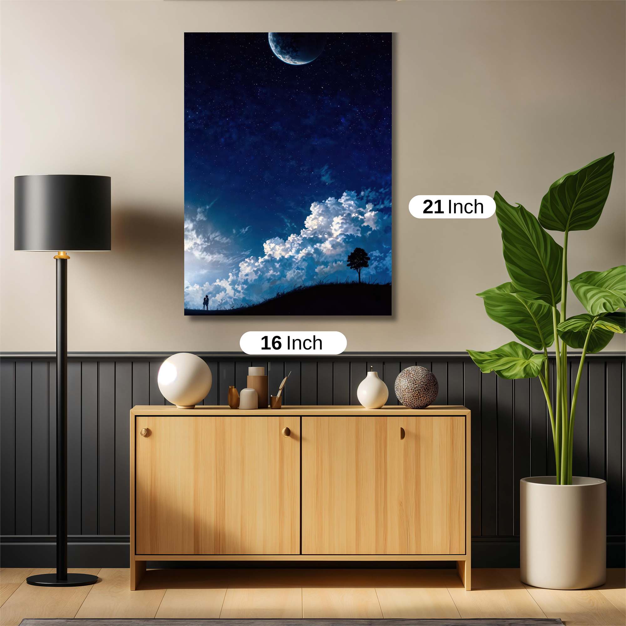 Moonlit Serenity Safe Wall Magnetic / M