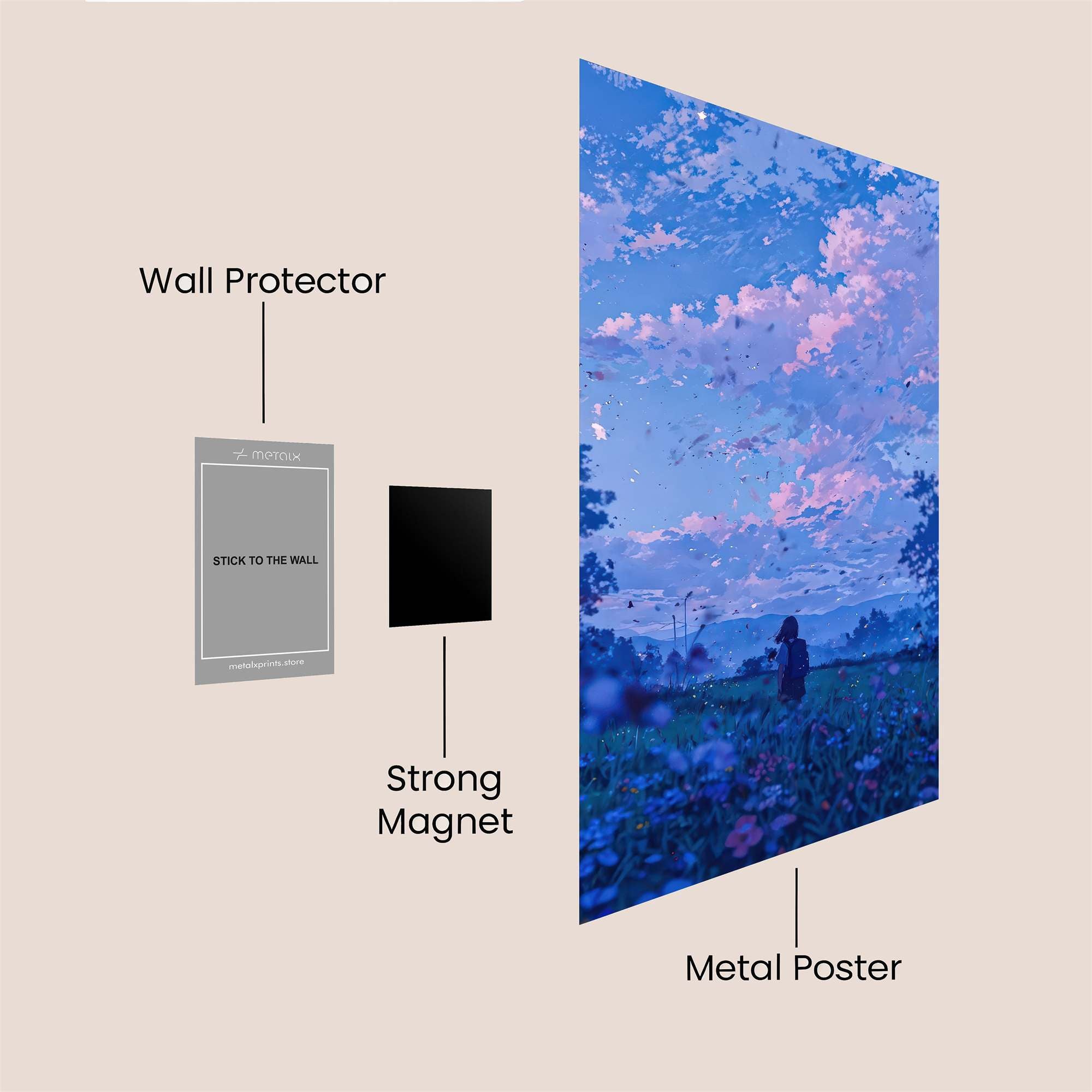 Wanderer's Twilight Safe Wall Magnetic / M