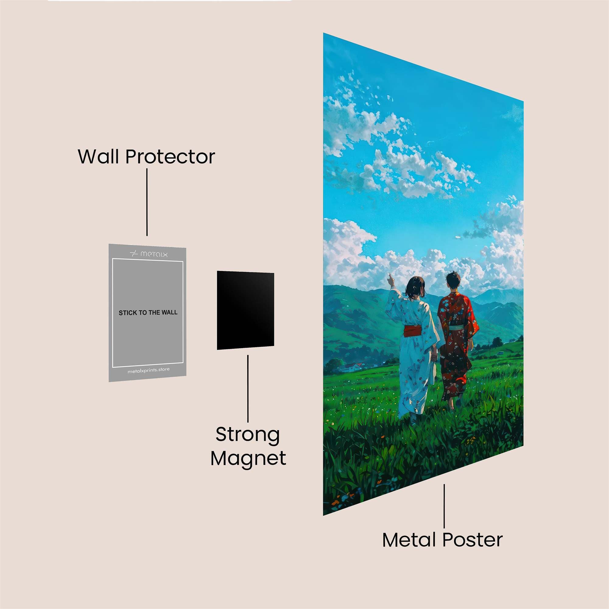 Kimono Serenity Safe Wall Magnetic / M