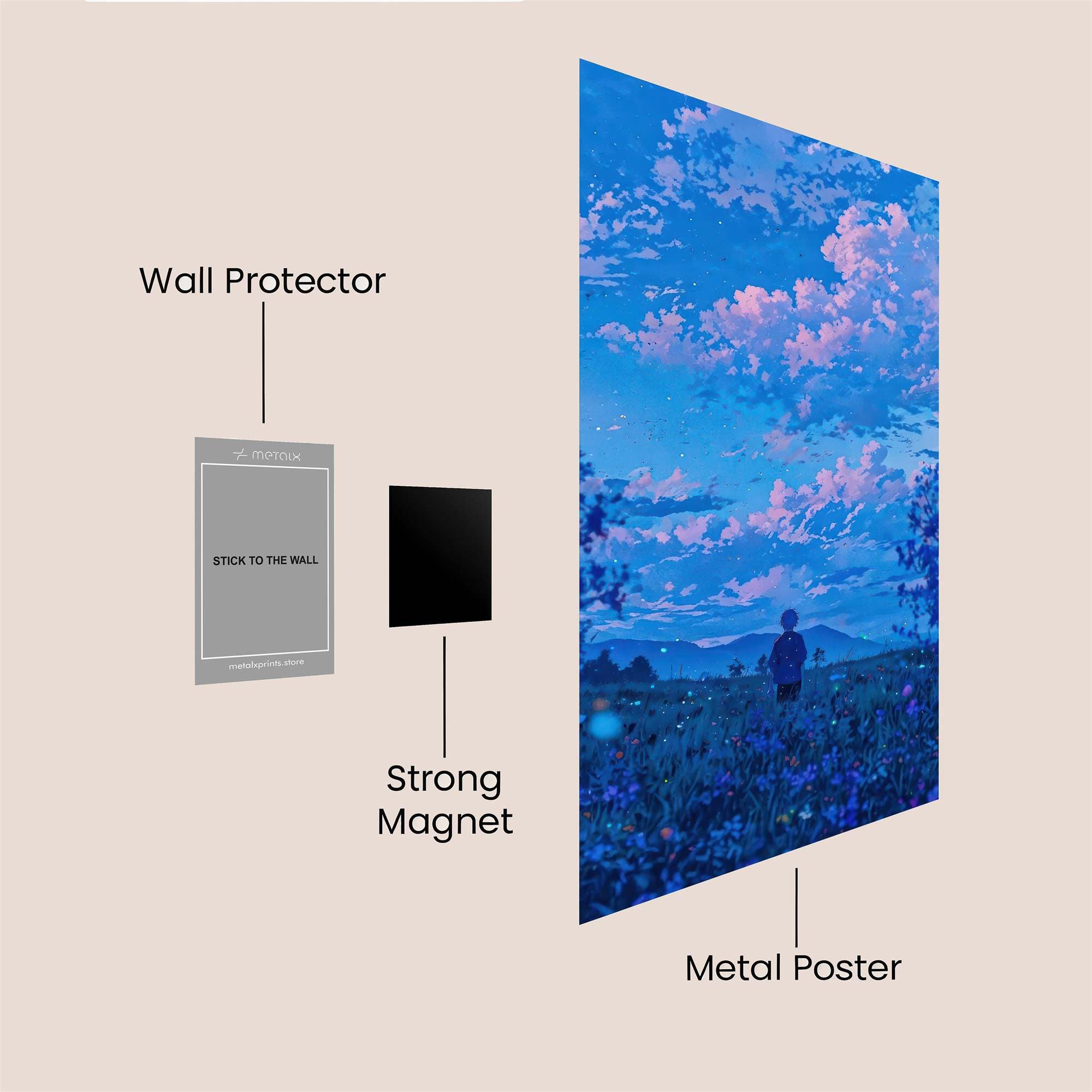 Skyward Serenity Safe Wall Magnetic / M