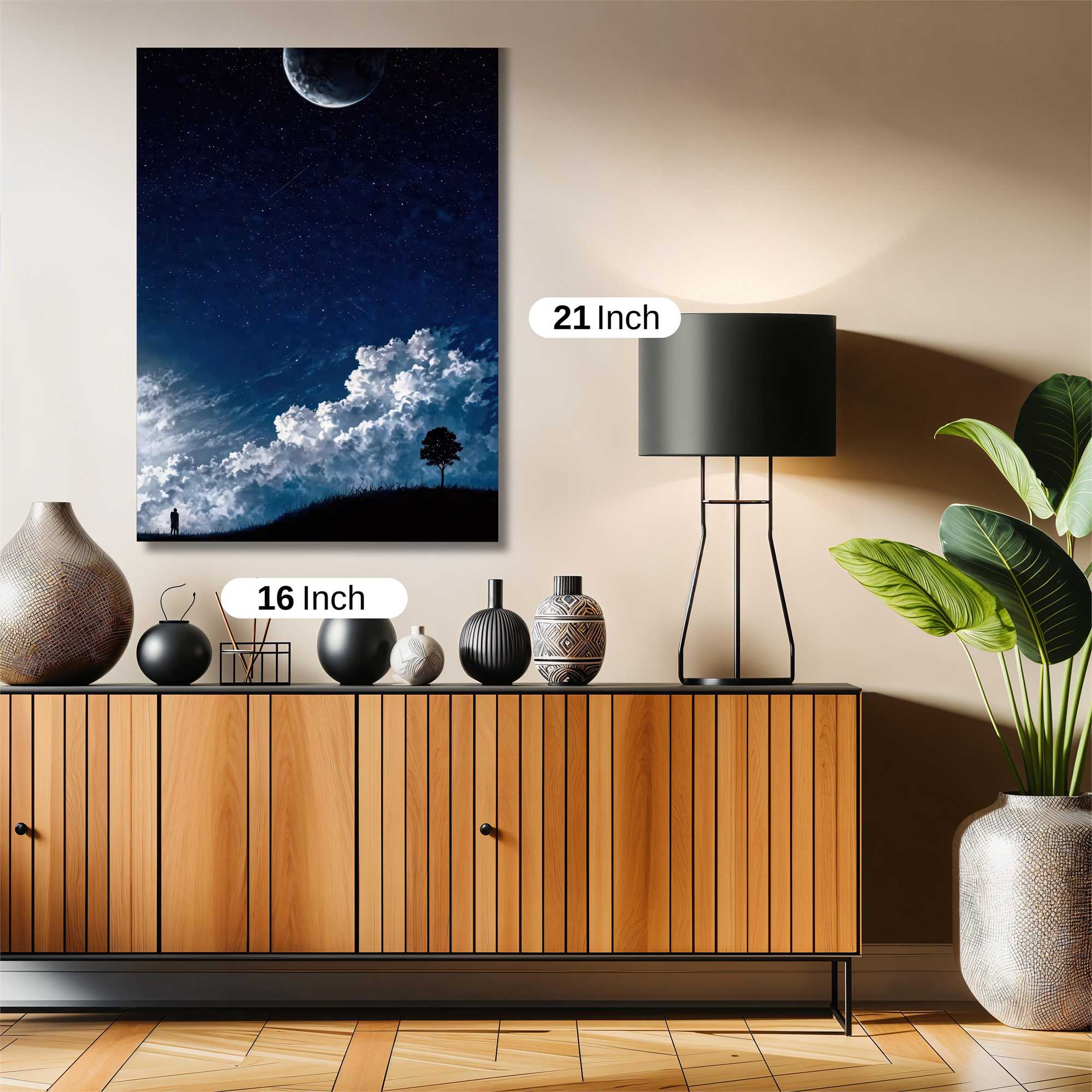 Moonlit Solitude Safe Wall Magnetic / M