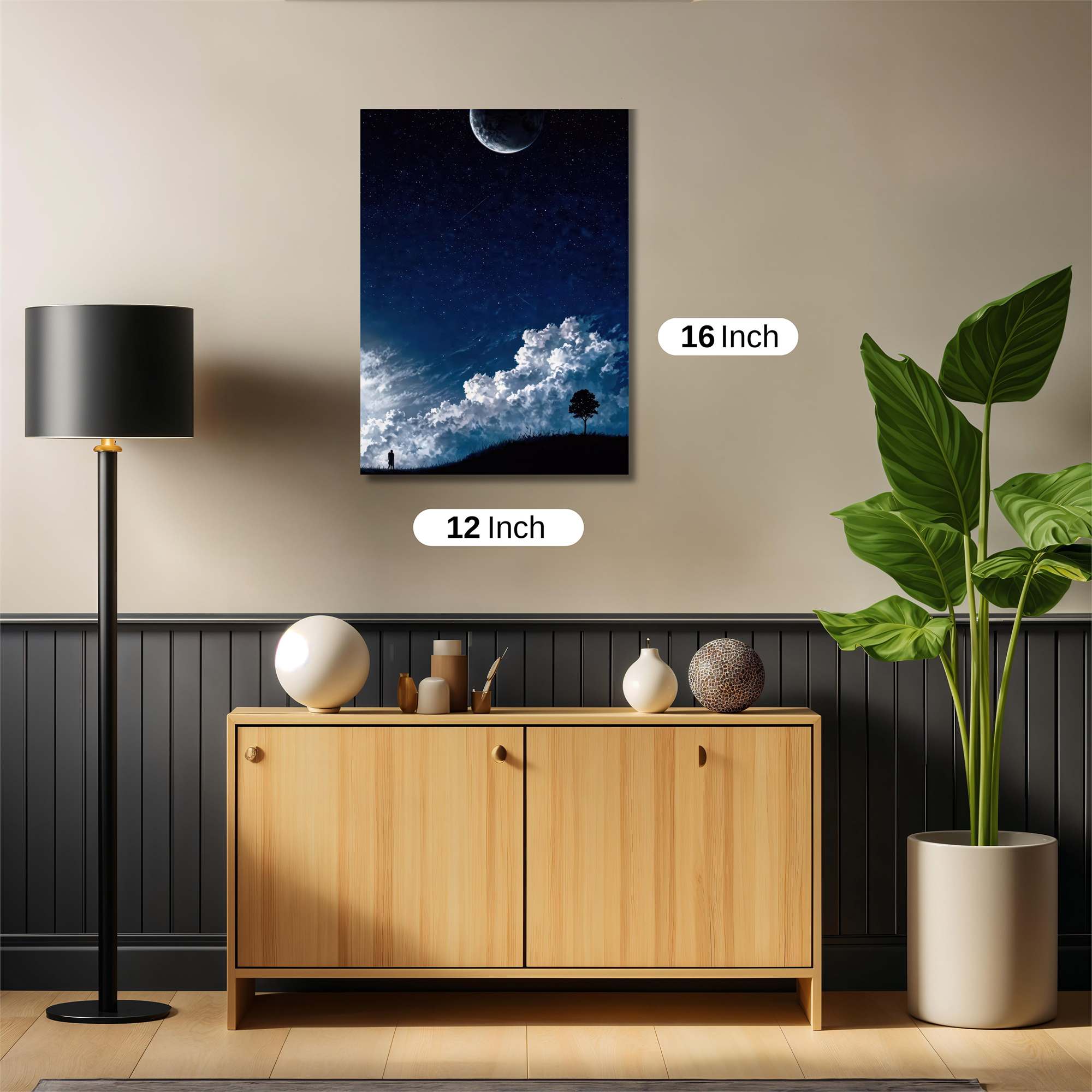 Moonlit Solitude Safe Wall Magnetic / M