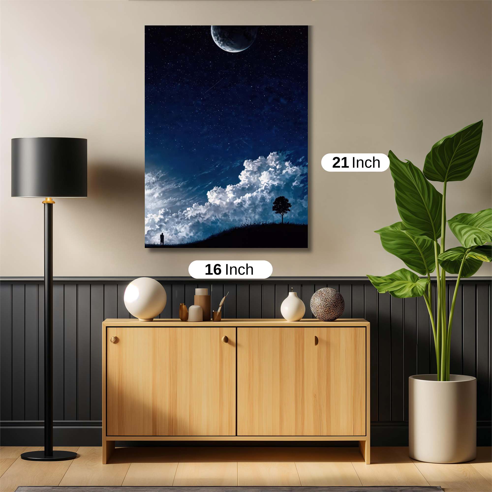 Moonlit Solitude Safe Wall Magnetic / M
