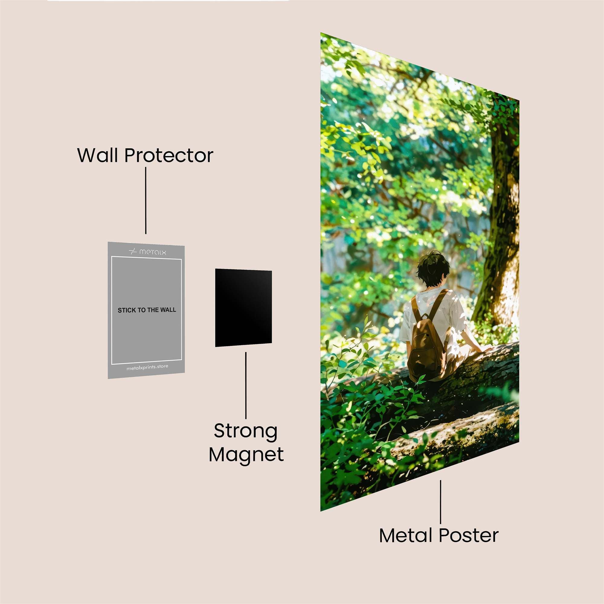 Forest Tranquil Safe Wall Magnetic / M