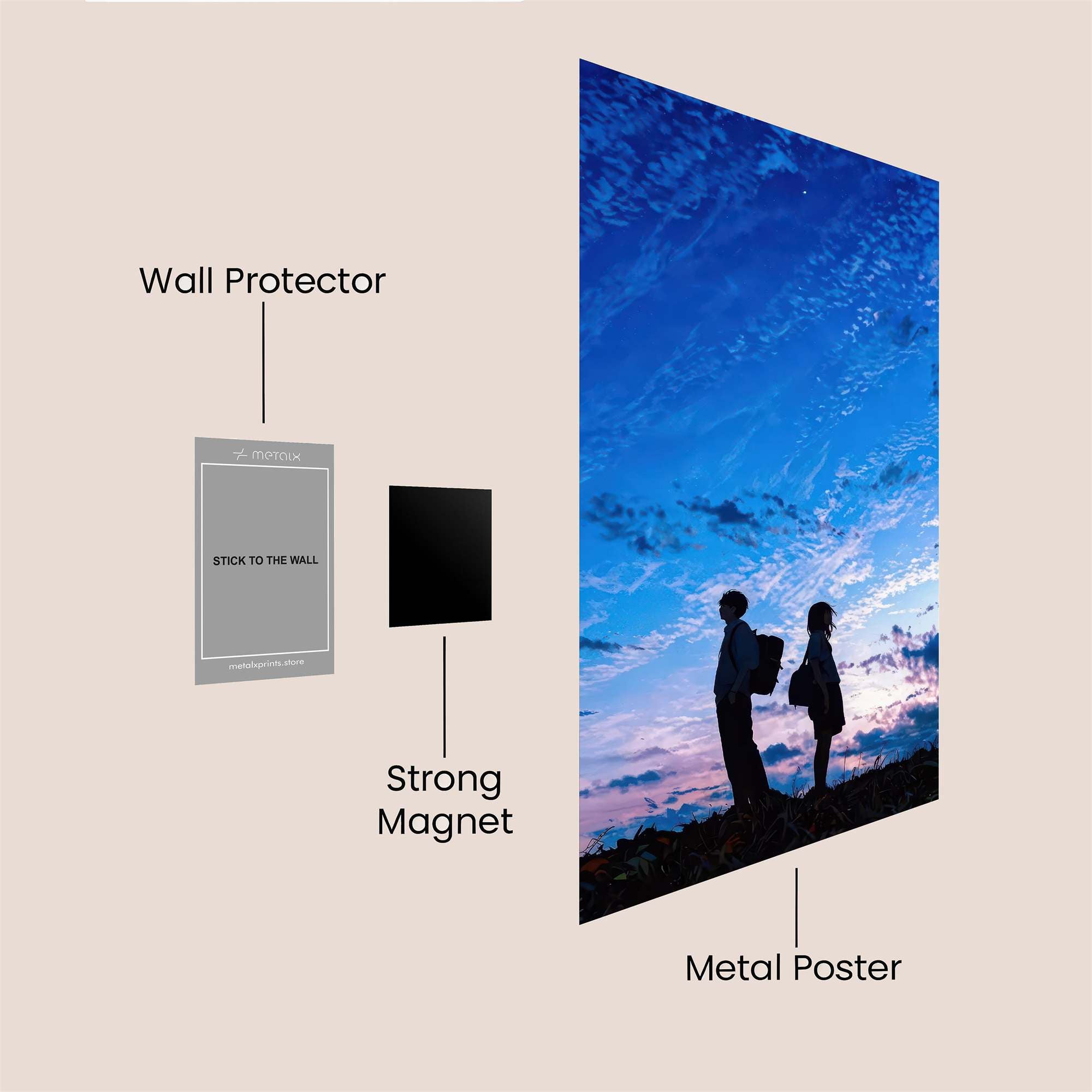 Twilight Embrace Safe Wall Magnetic / M