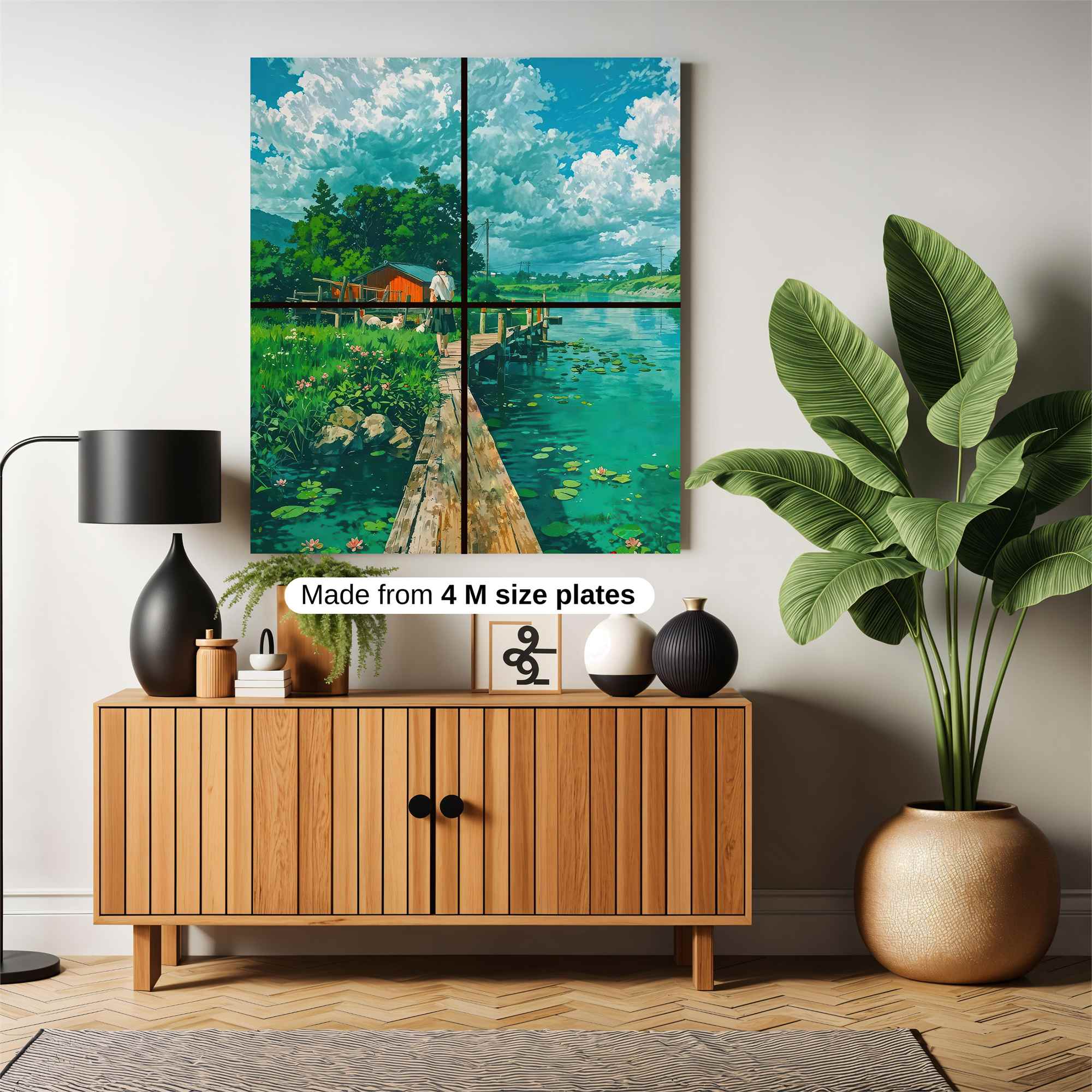 Countryside Serenity Safe Wall Magnetic / M