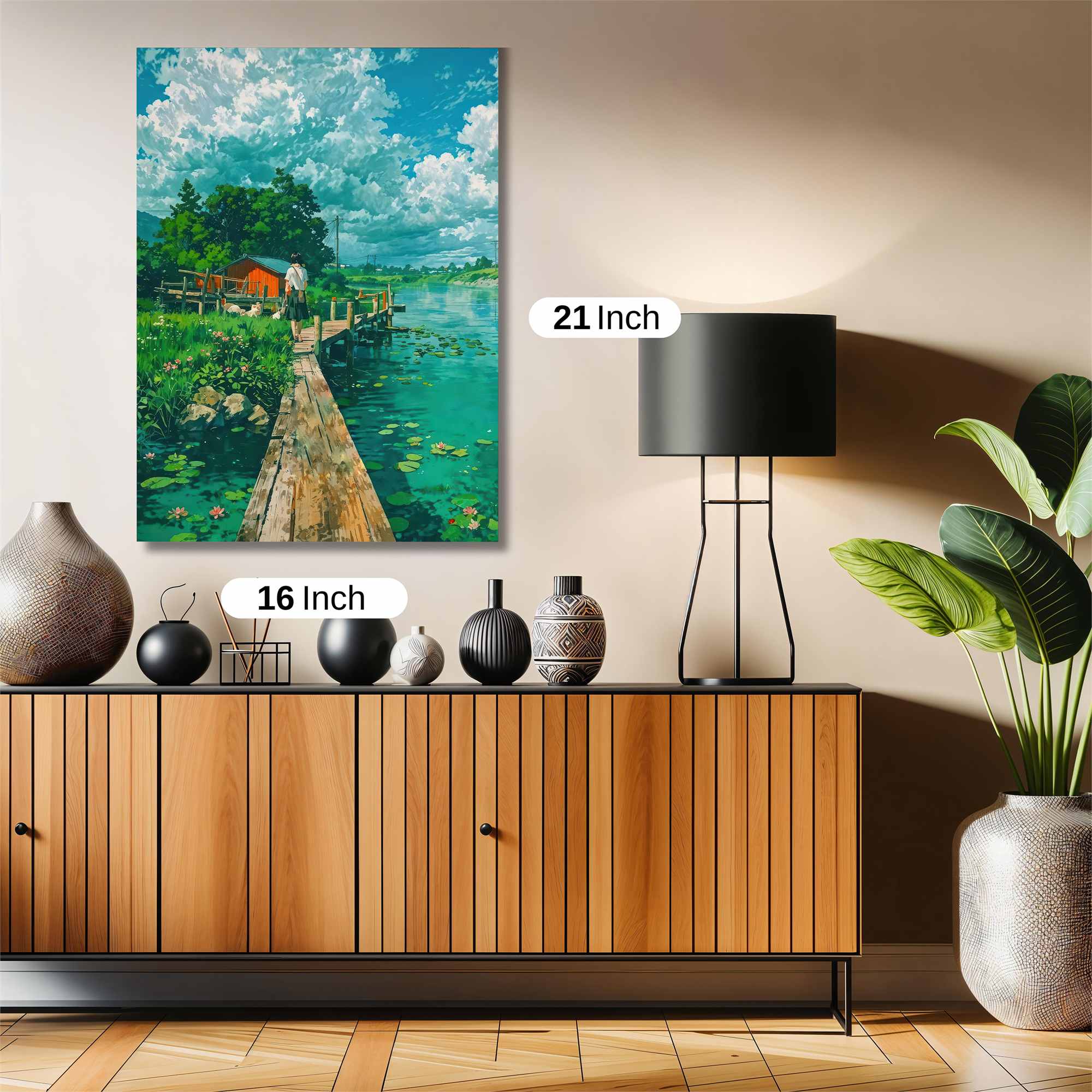 Countryside Serenity Safe Wall Magnetic / M