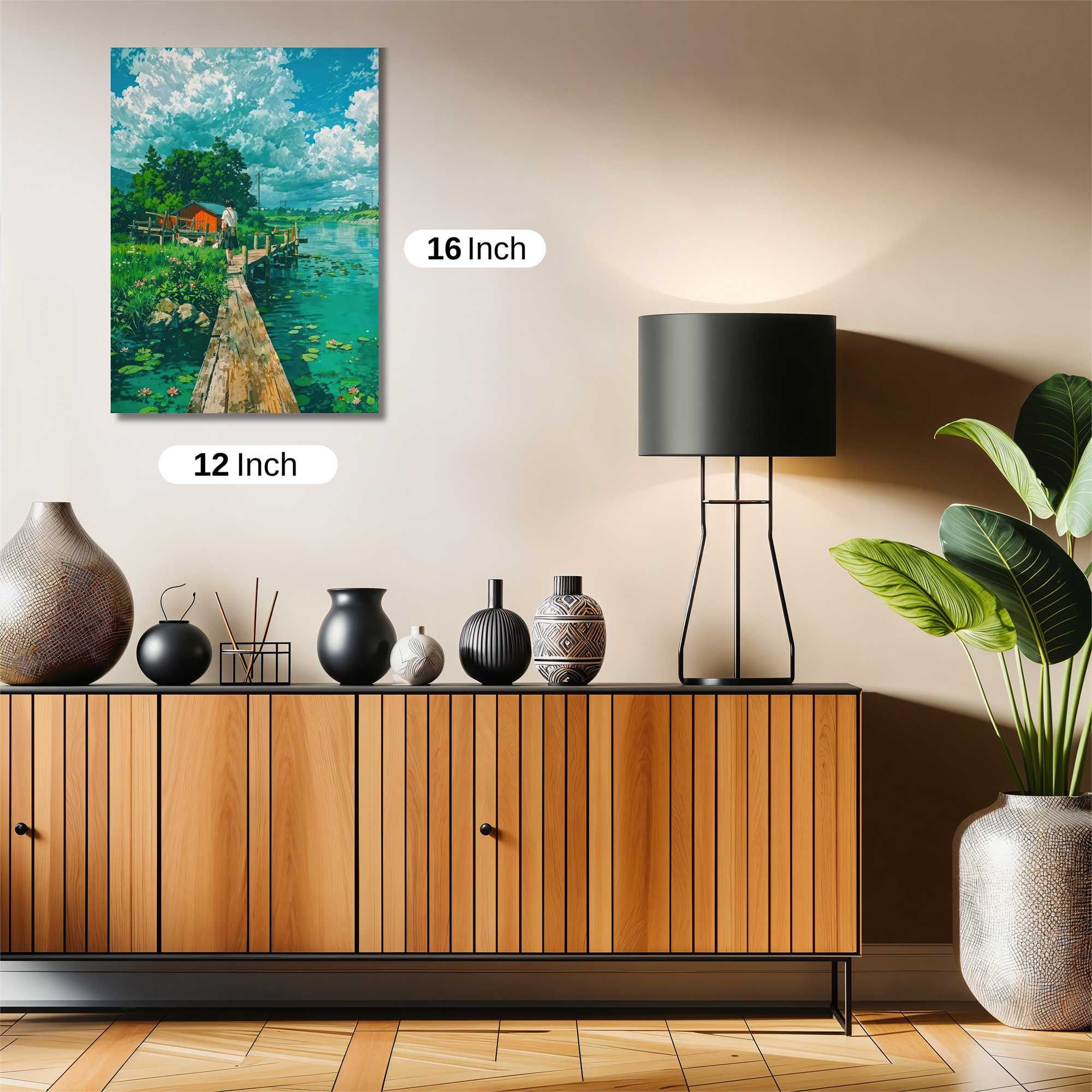 Countryside Serenity Safe Wall Magnetic / M