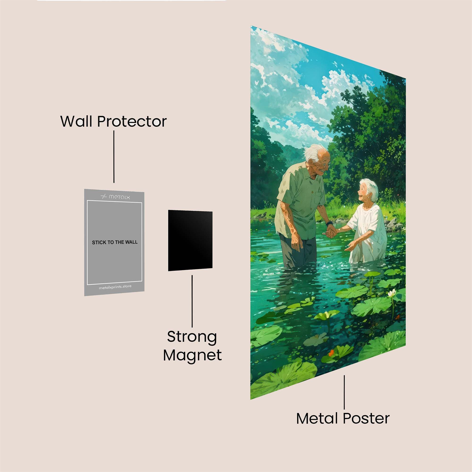 Love Serene Safe Wall Magnetic / M