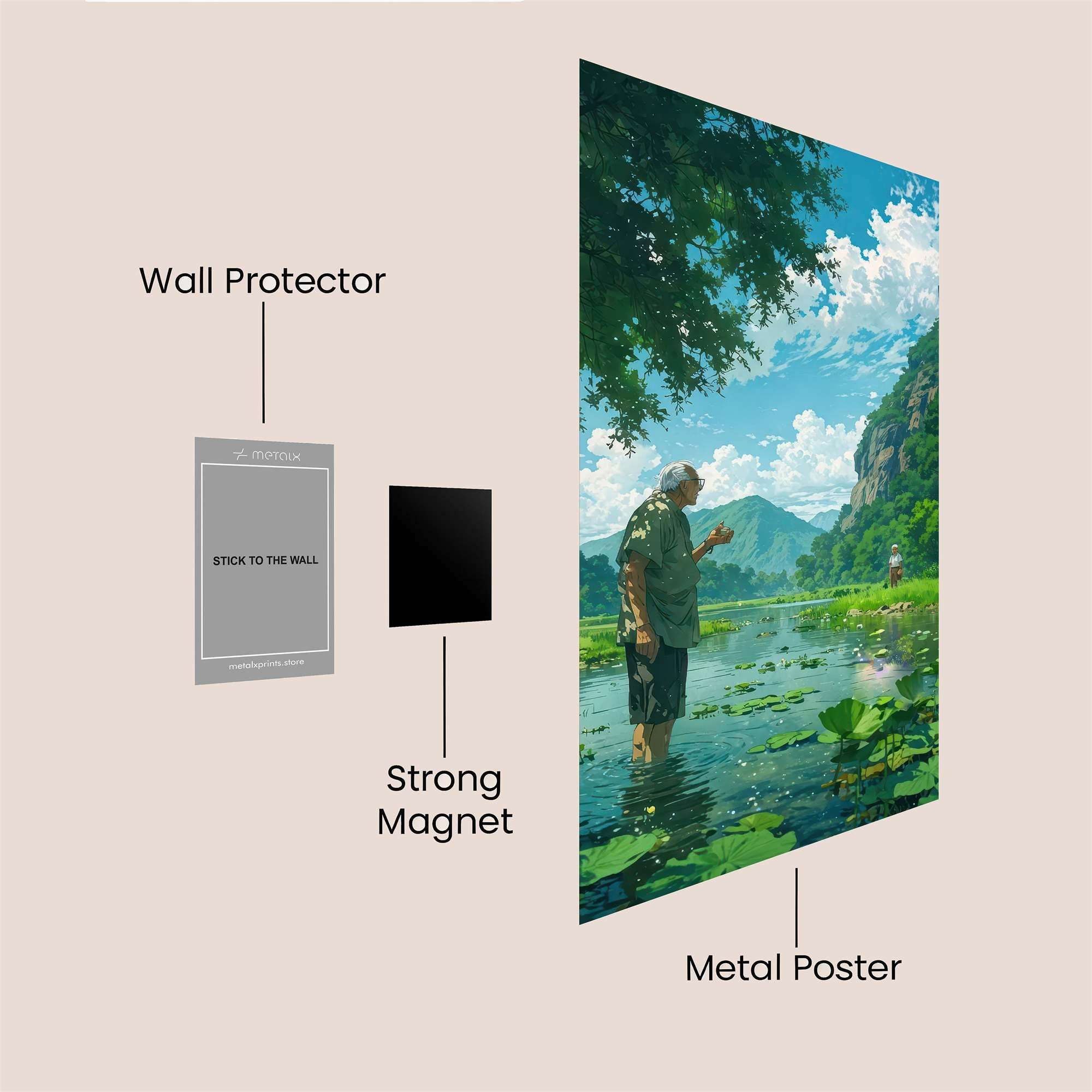 Nature's Serenity Safe Wall Magnetic / M