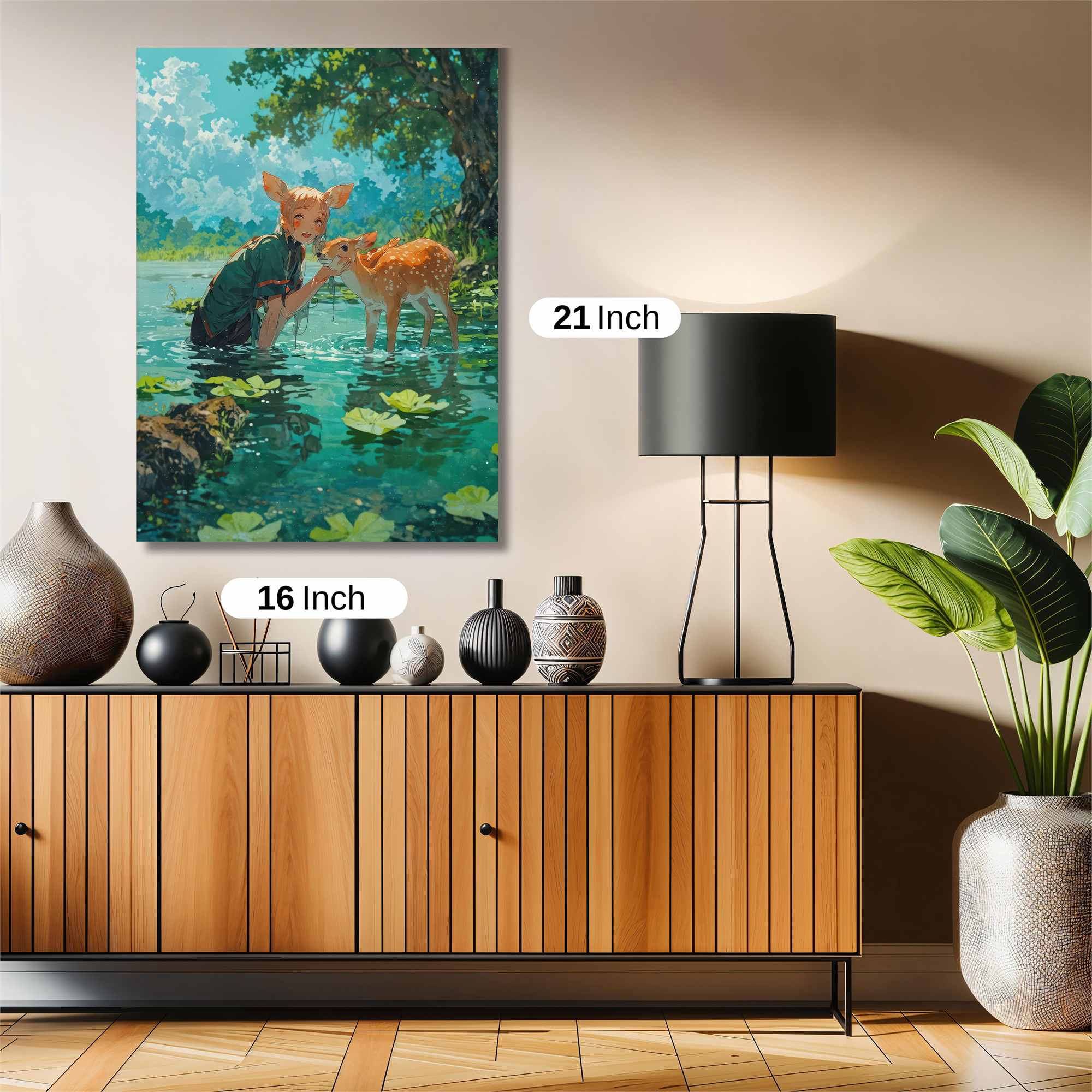 Deer Serenity Safe Wall Magnetic / M