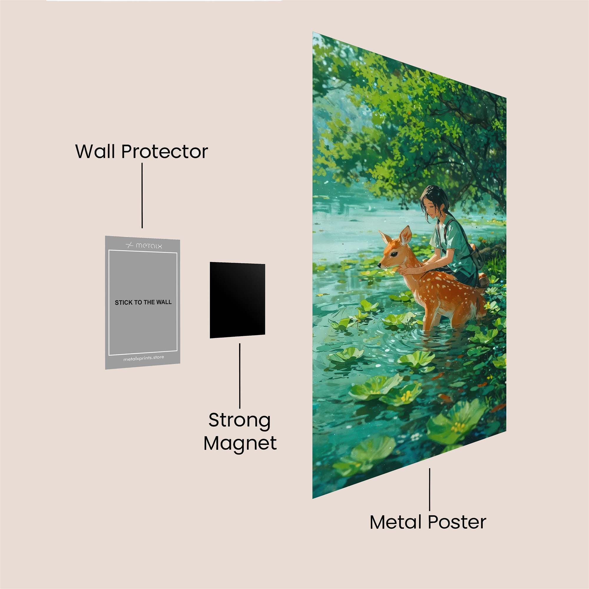 Fawn Serenity Safe Wall Magnetic / M