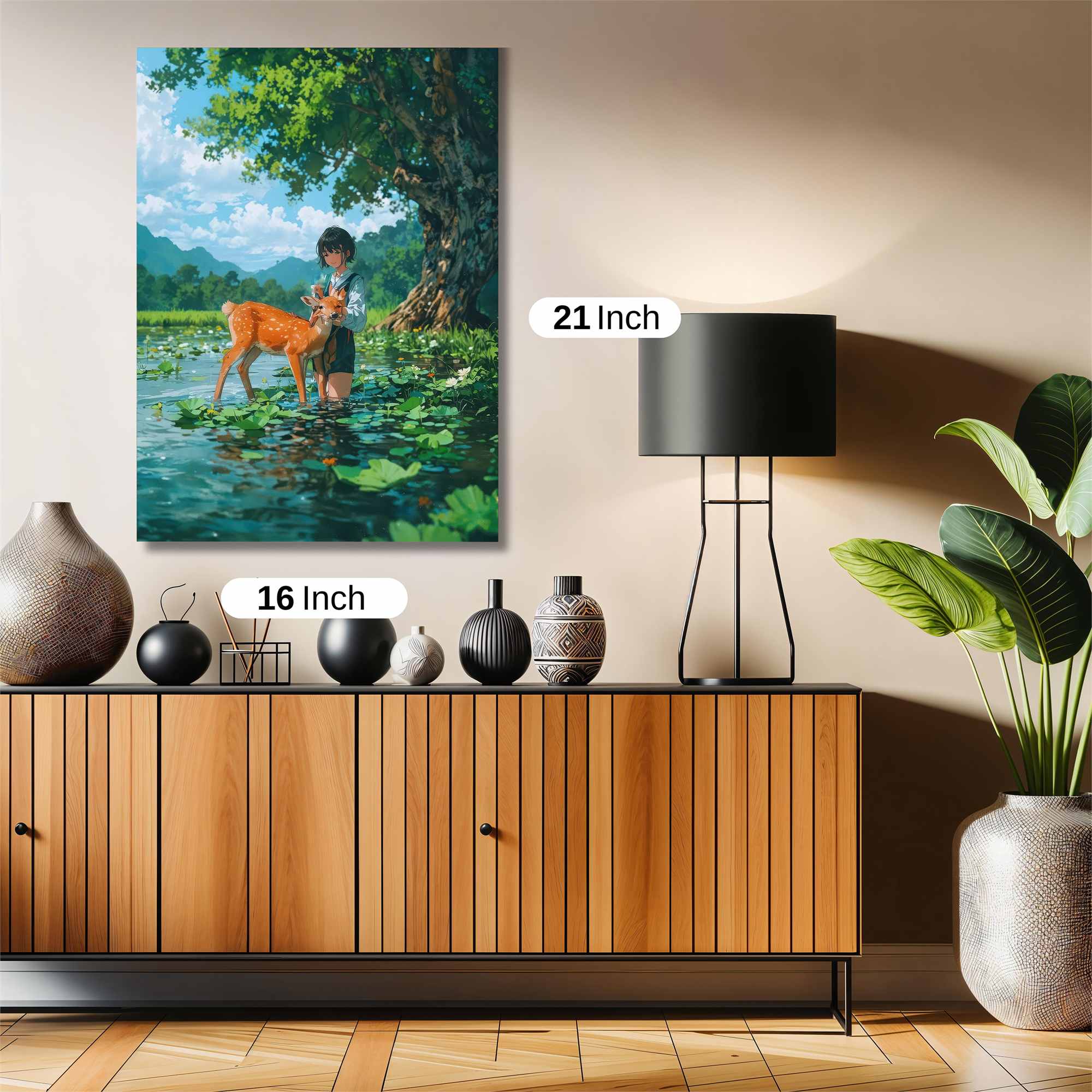 Deer Serenity Safe Wall Magnetic / M