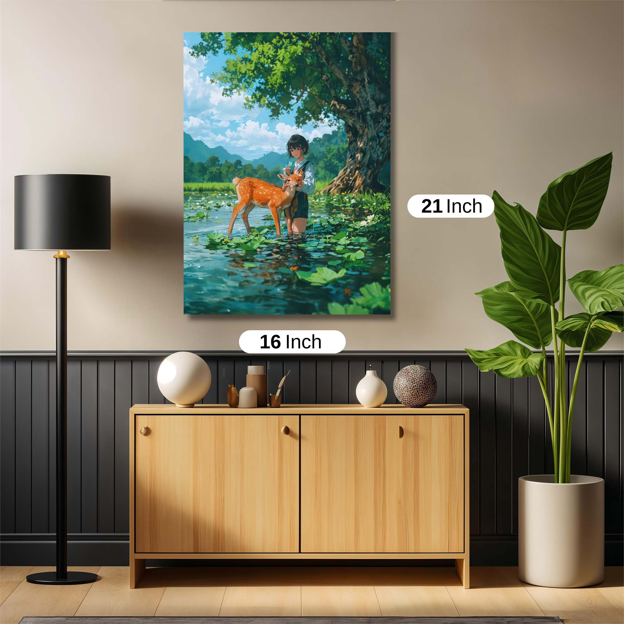 Deer Serenity Safe Wall Magnetic / M