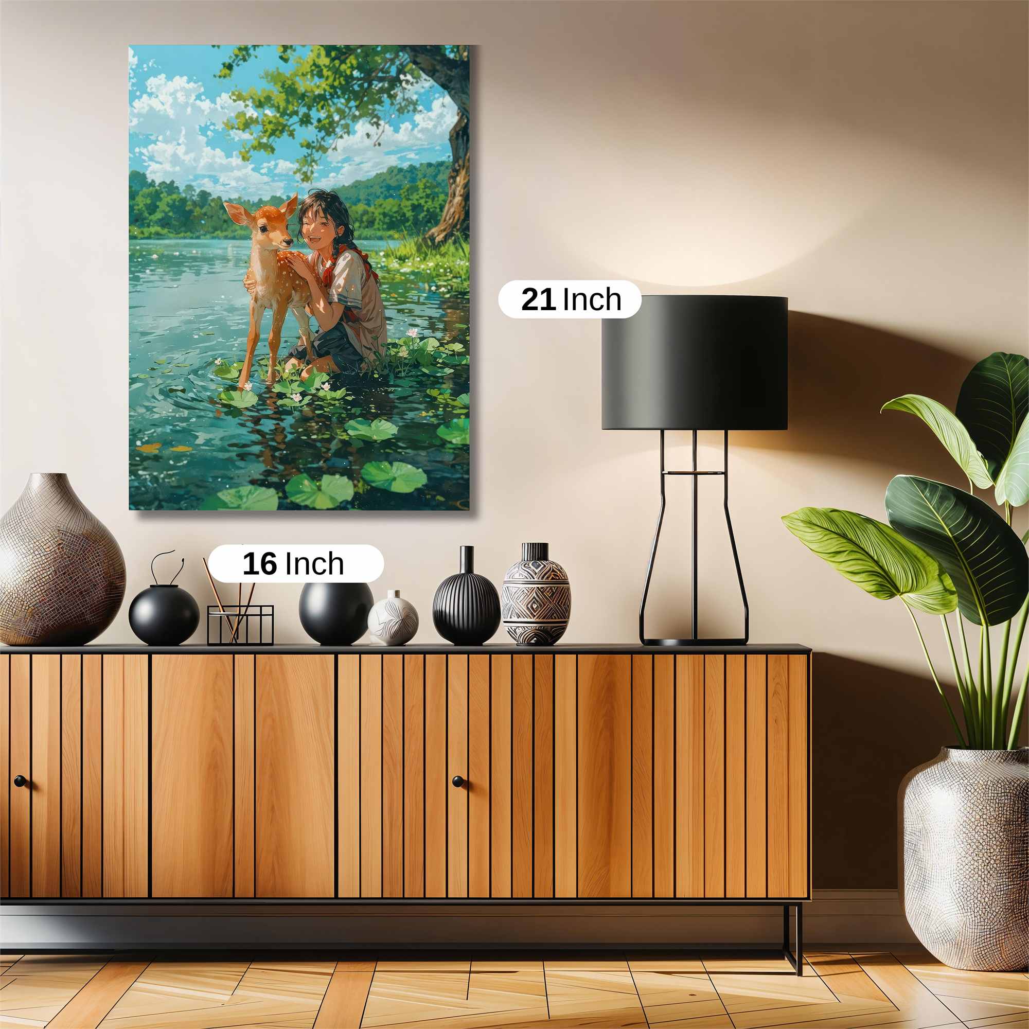 Deer Serenity Safe Wall Magnetic / M