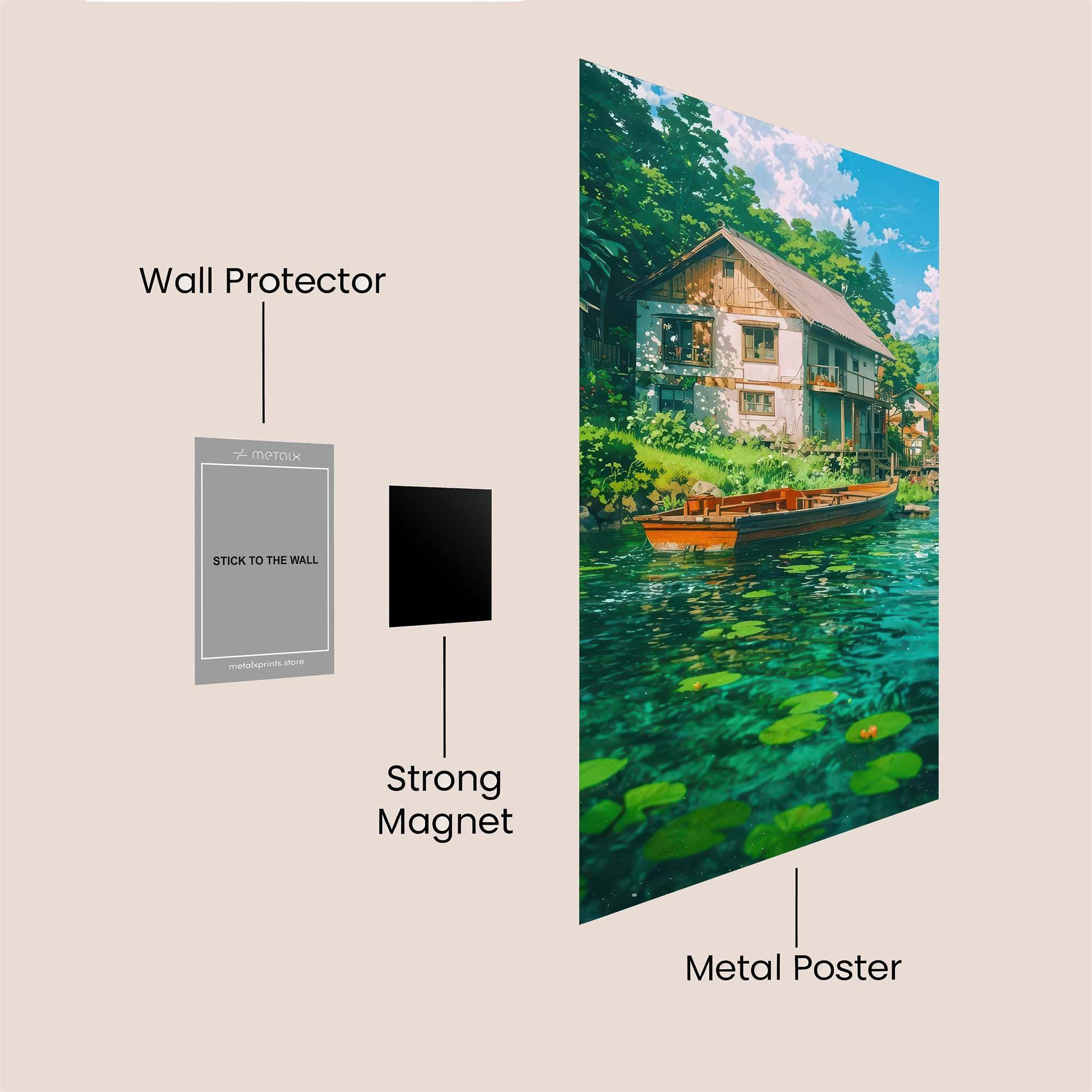 Cottage Serenity Safe Wall Magnetic / M