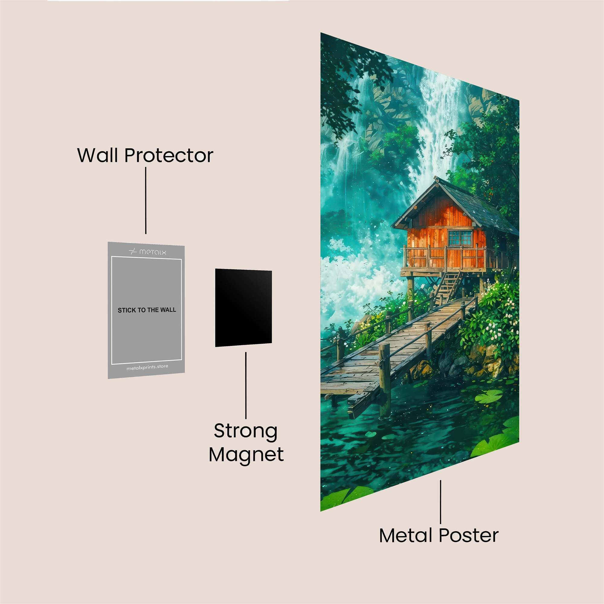 Cabin Serenity Safe Wall Magnetic / M