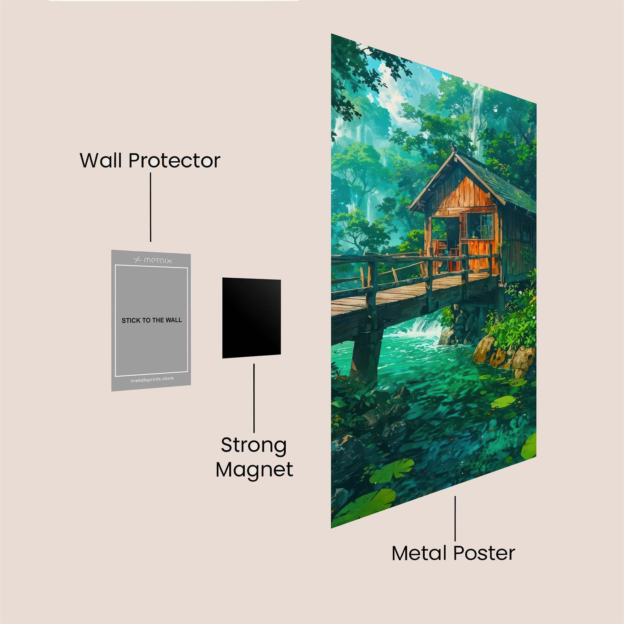 Cabin Serenity Safe Wall Magnetic / M