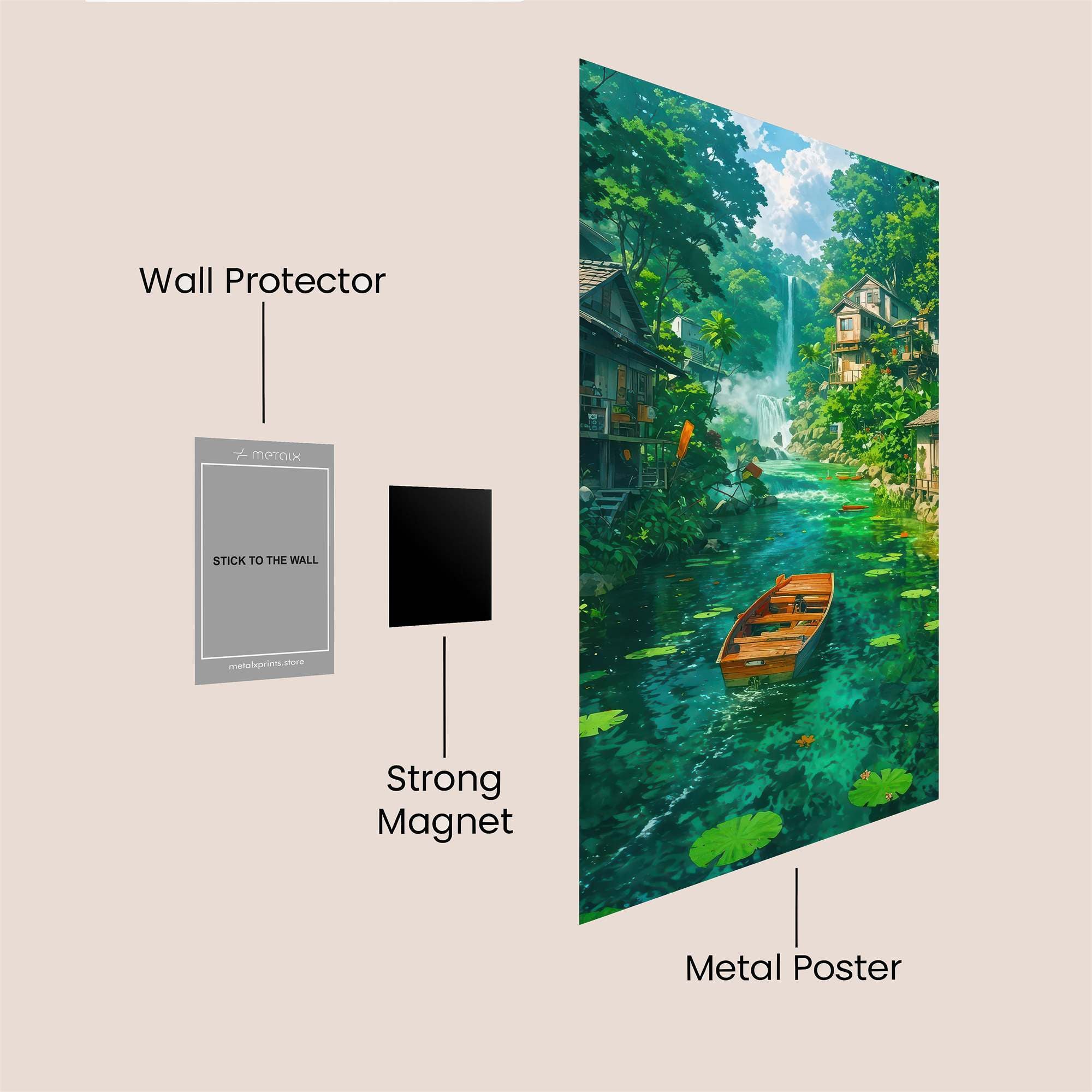 Jungle Serenity Safe Wall Magnetic / M