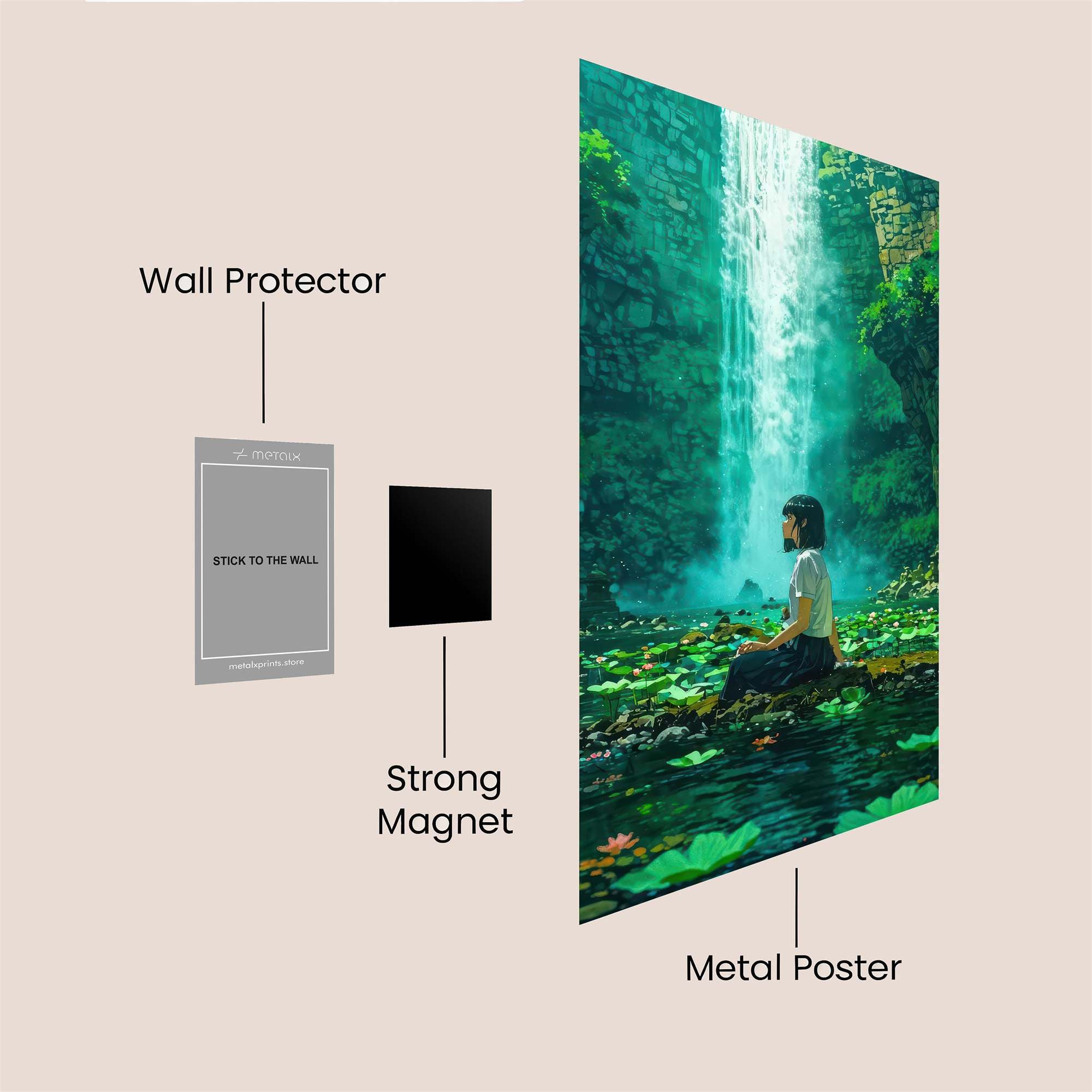 Serenity Falls Safe Wall Magnetic / M