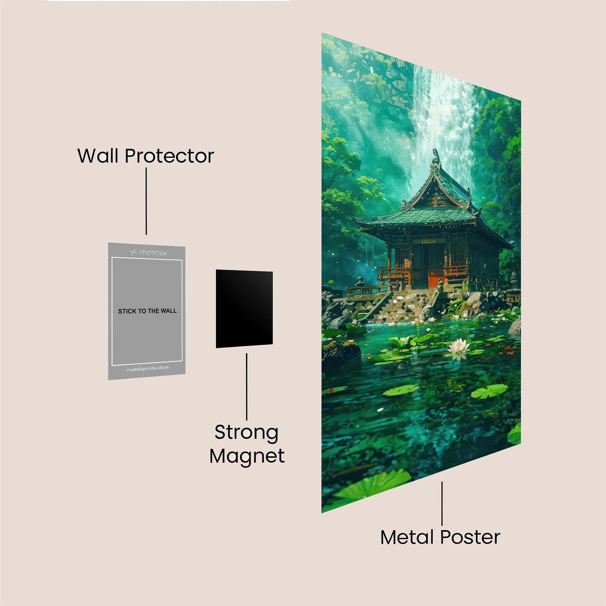 Temple Serenity Safe Wall Magnetic / M
