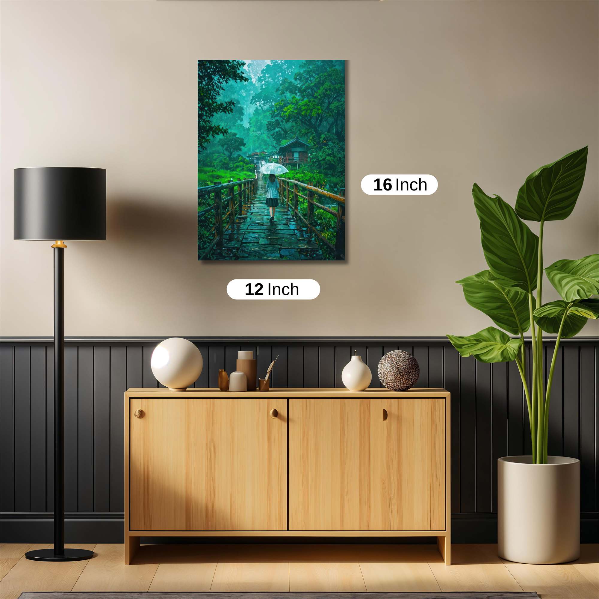Rainy Serenity Safe Wall Magnetic / M